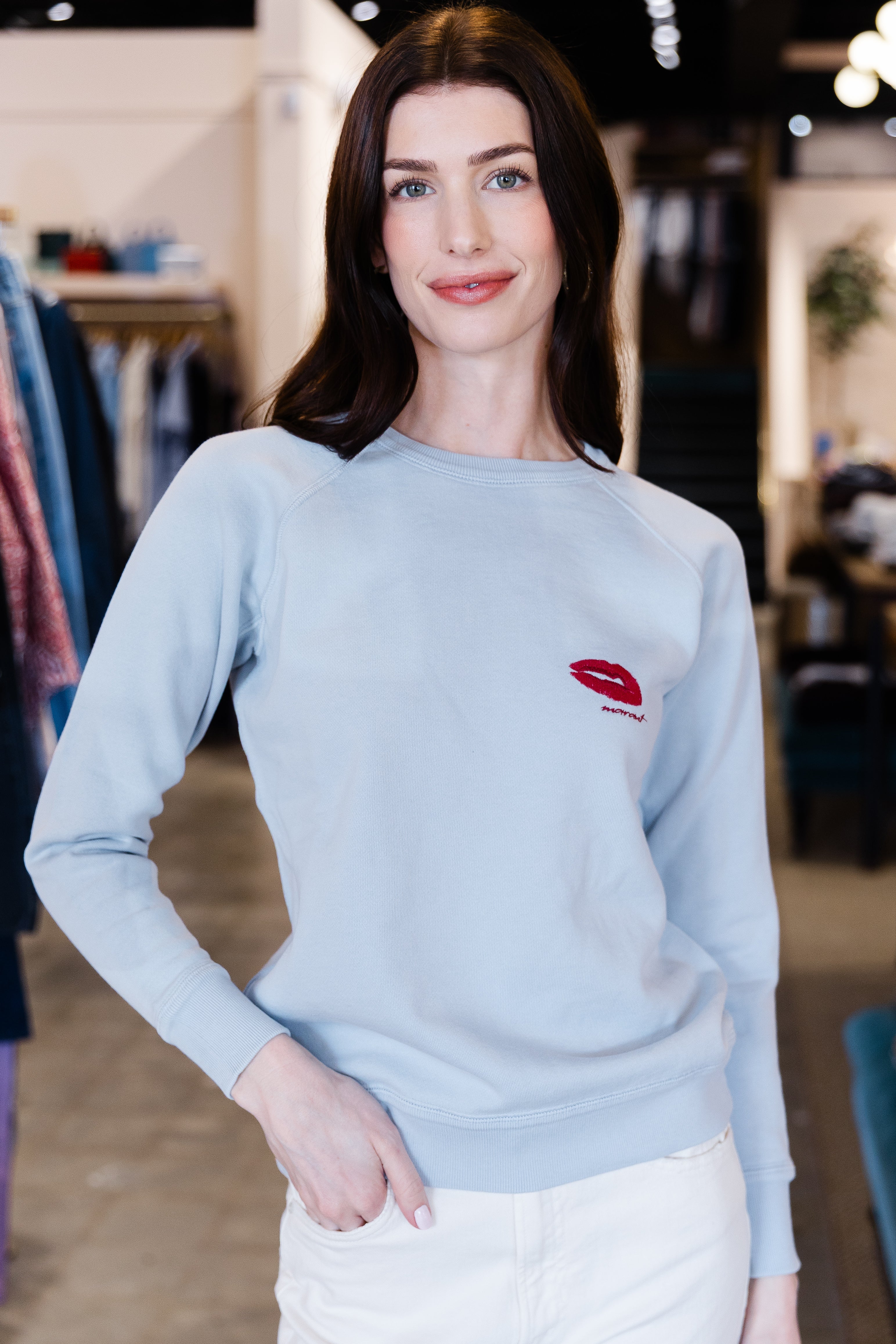 Millyny Bisou Sweatshirt - Powder Blue