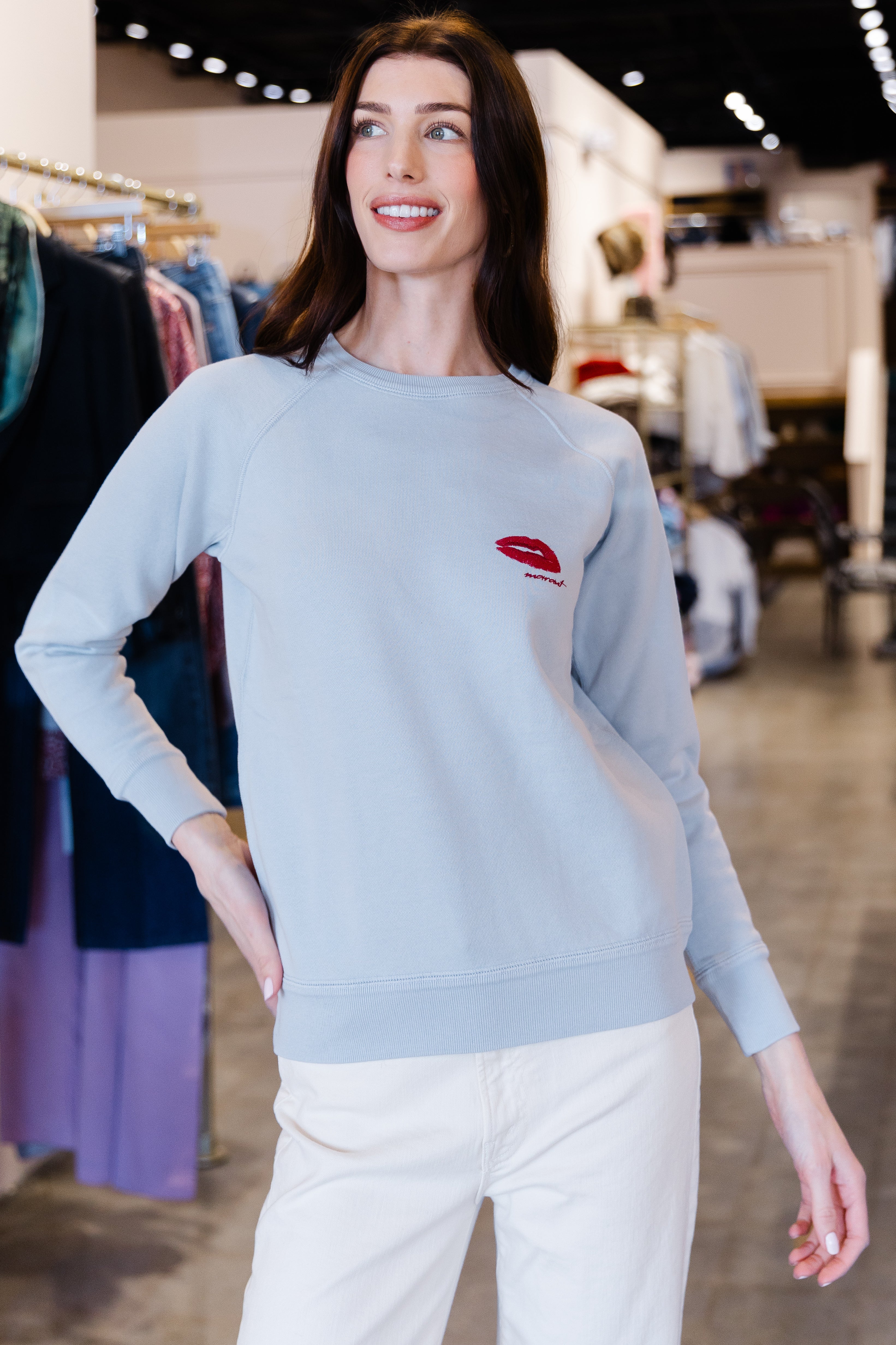 Millyny Bisou Sweatshirt - Powder Blue