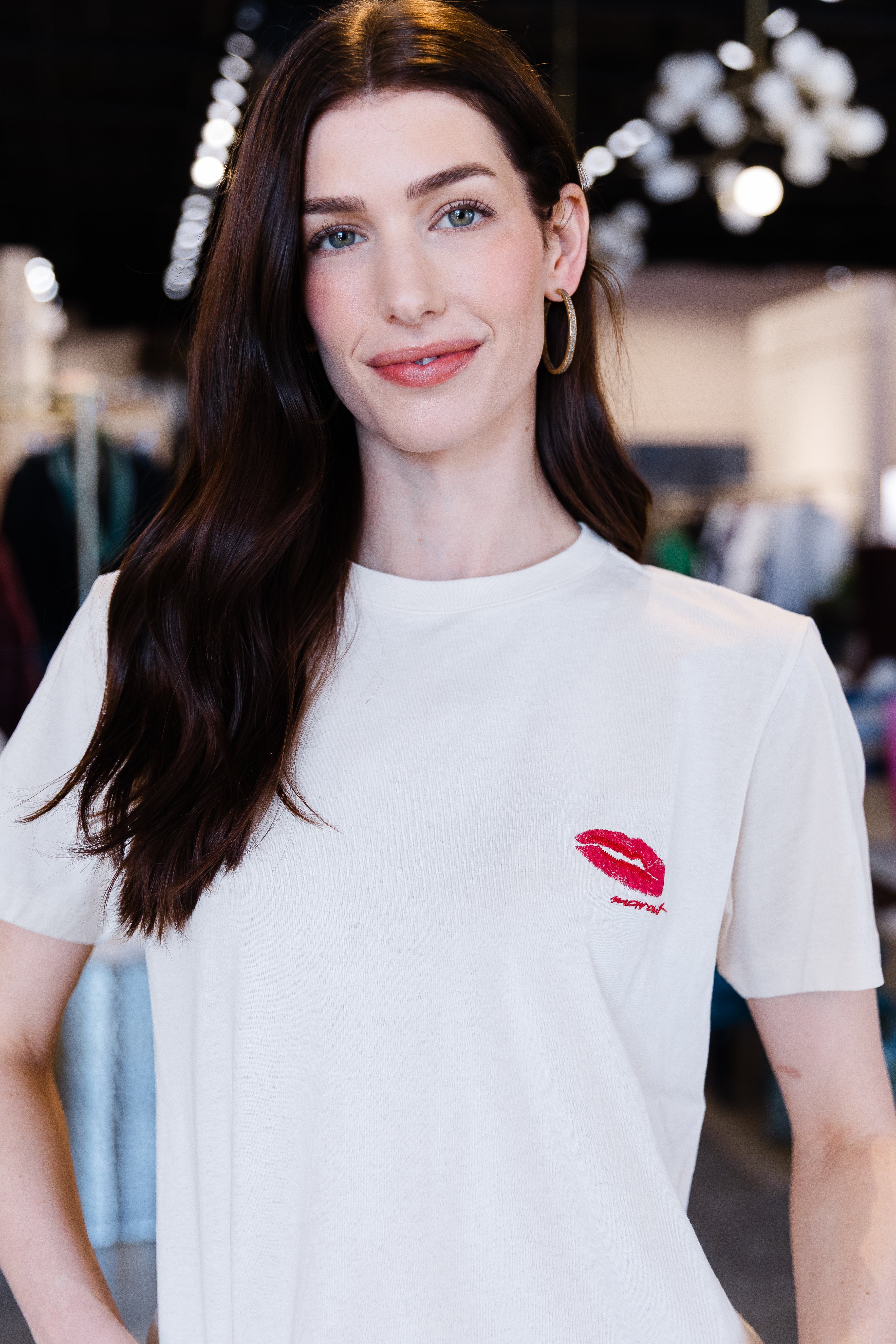 Zewel Bisou Tee - Ecru