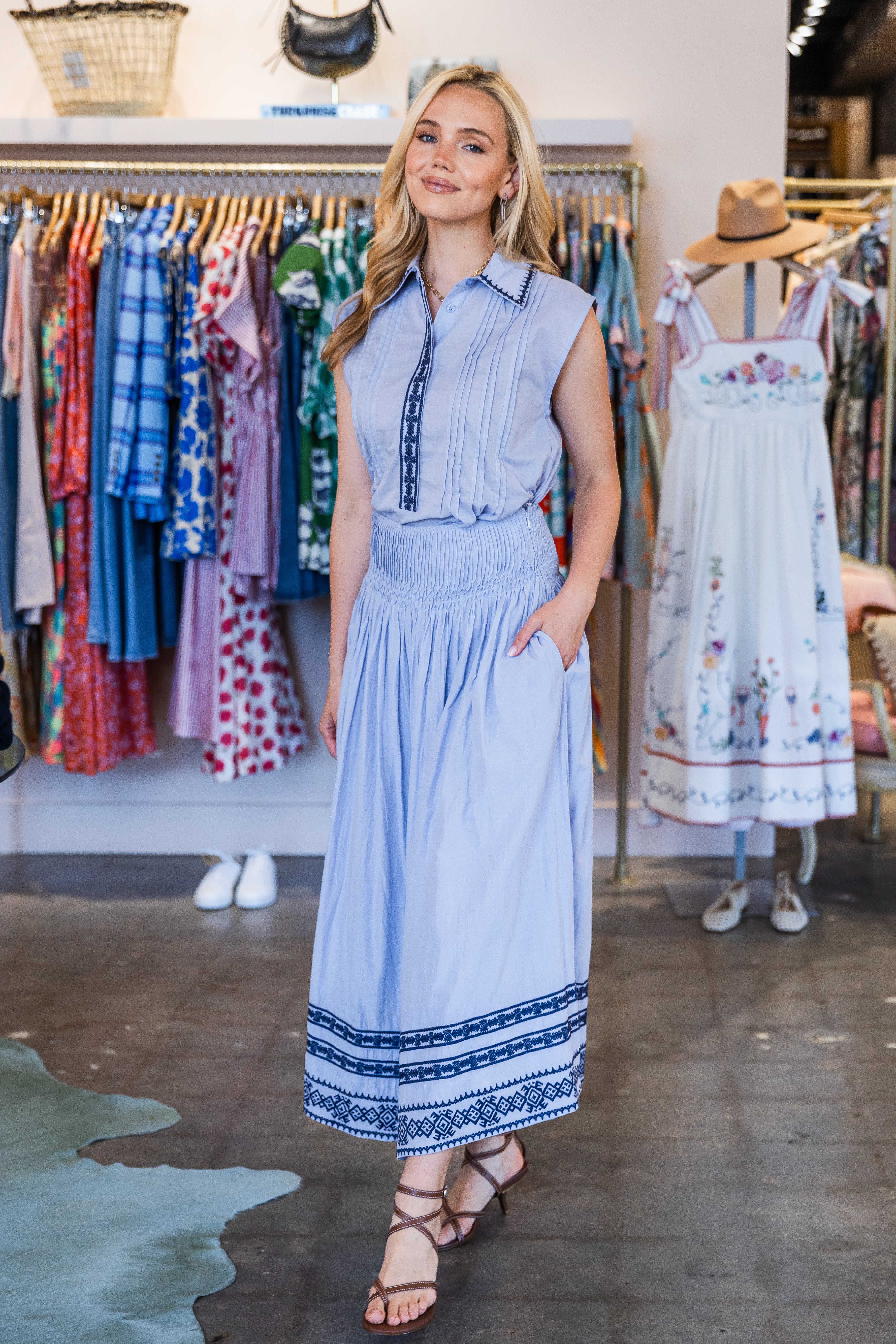 Roca Eden Top - Blue Lavander