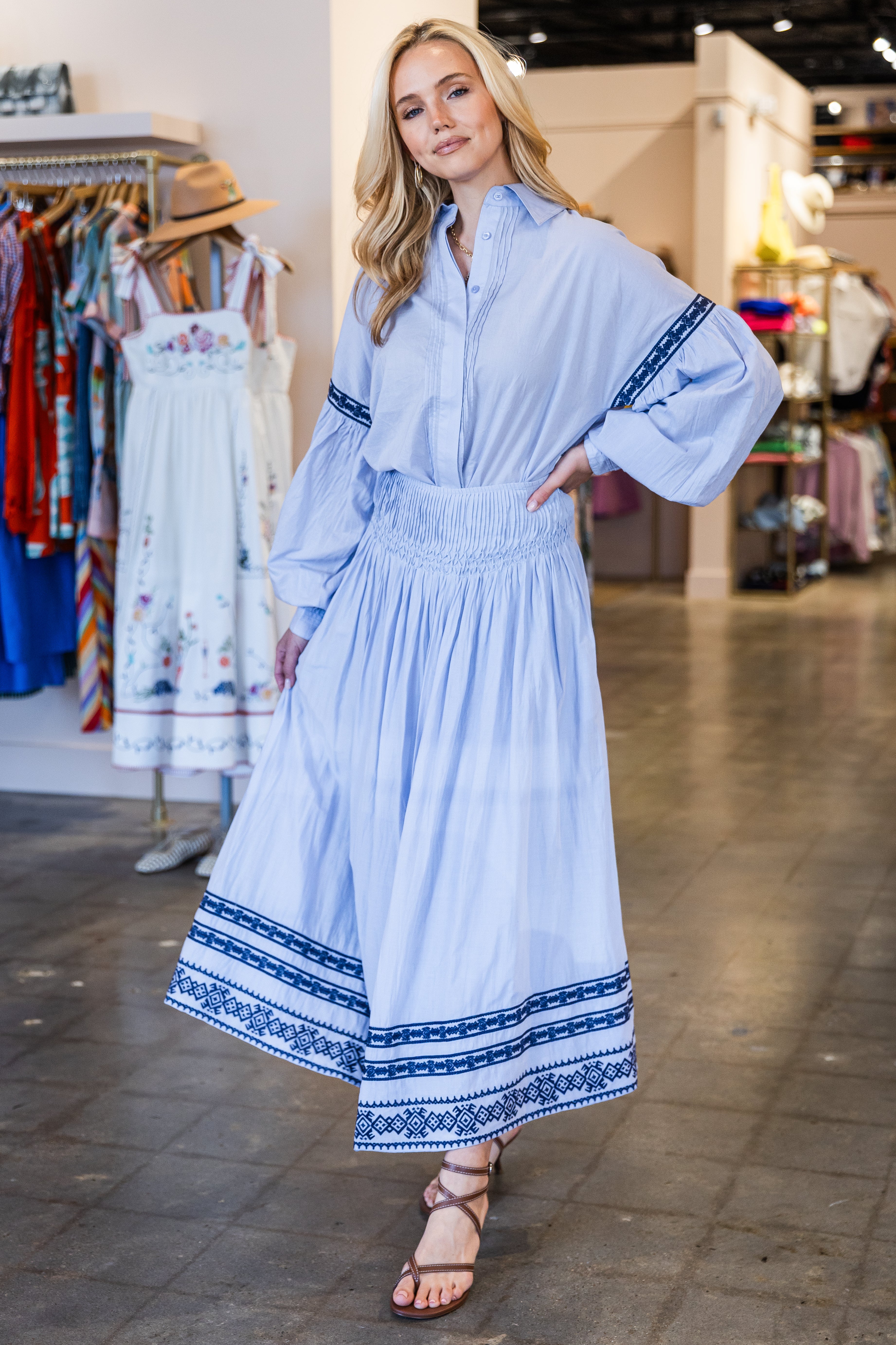 Roca Regina Shirt - Blue Lavander