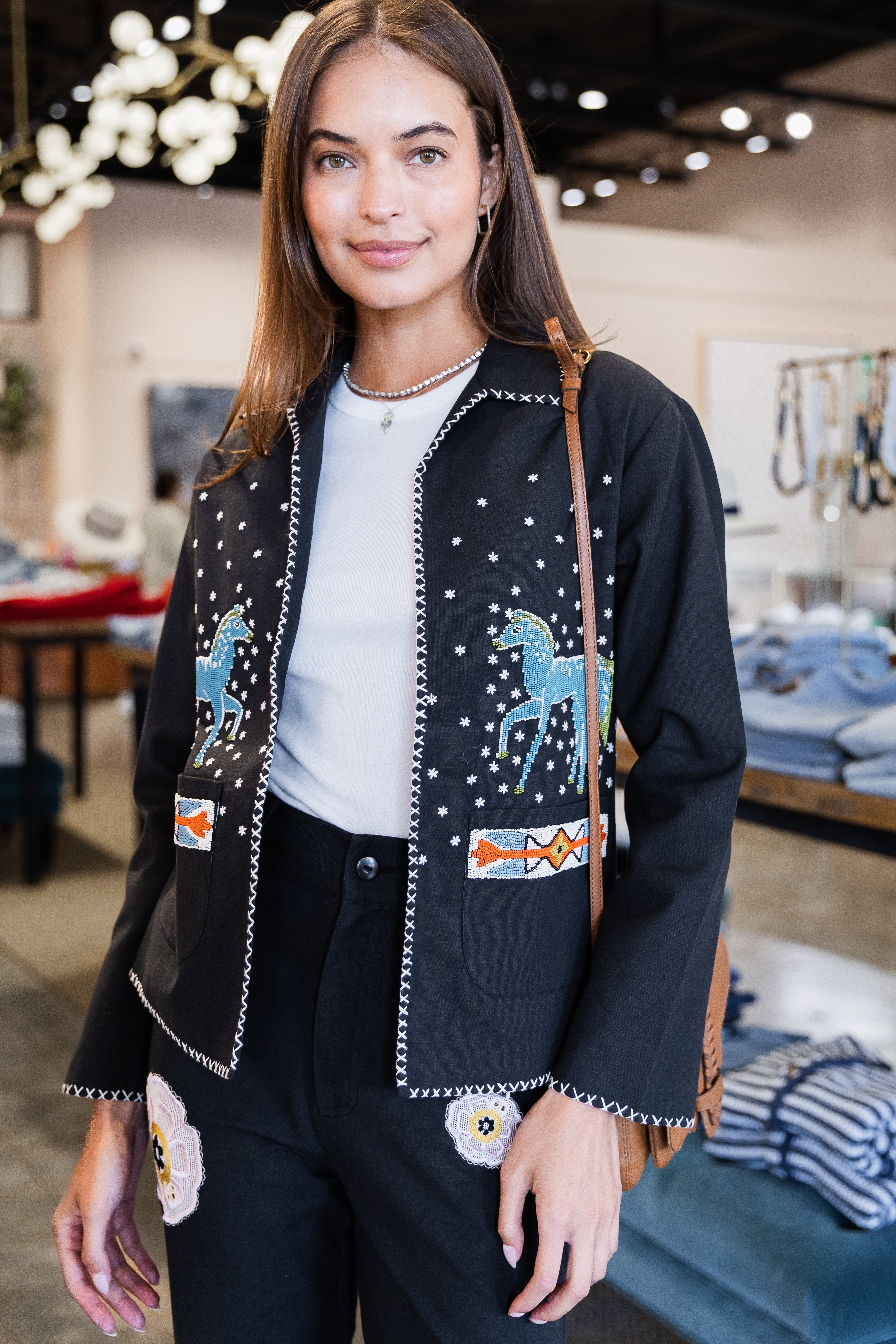 Francis Fete Mare Jacket- Black