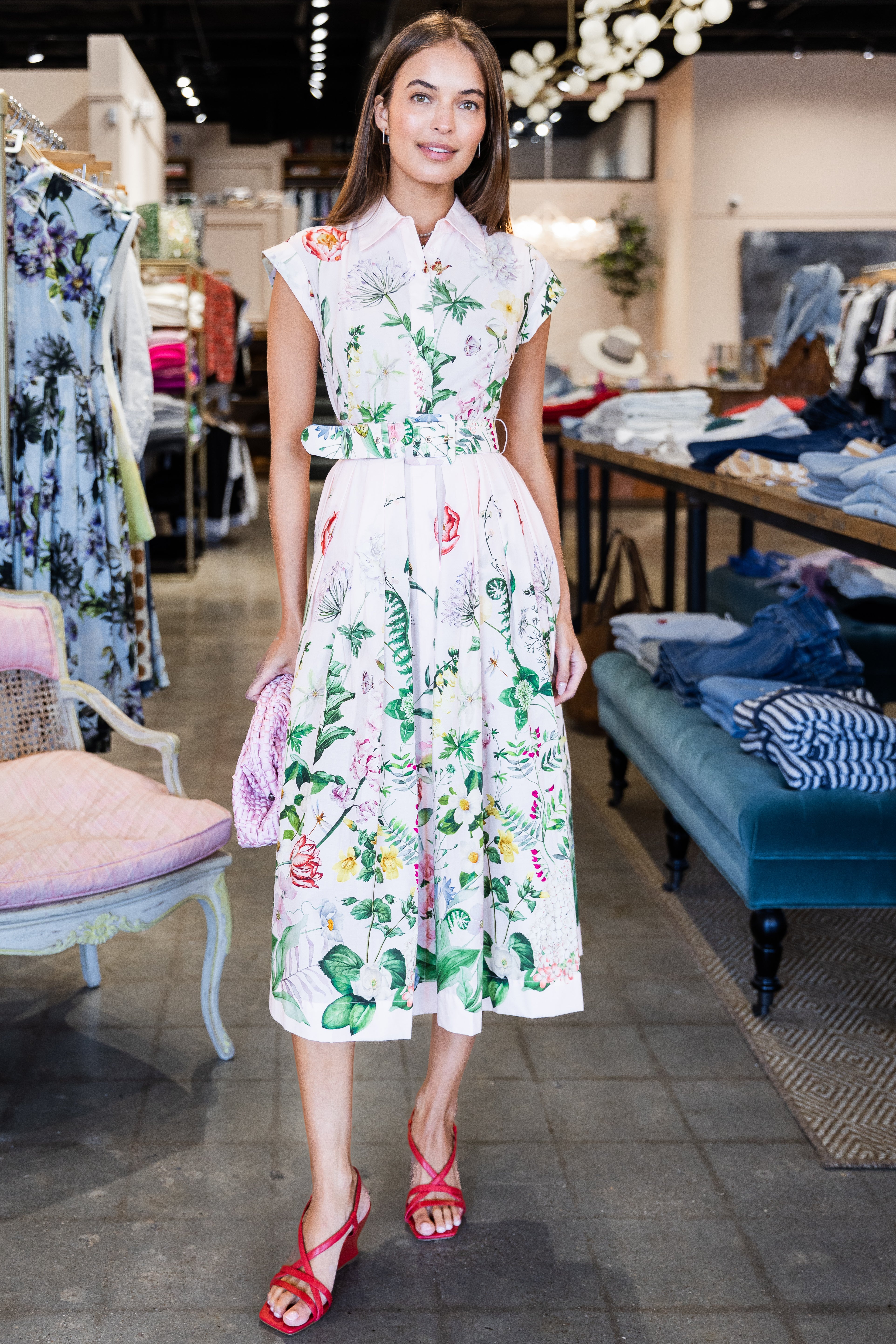 Octavia Dress- Bloomsfield Pink