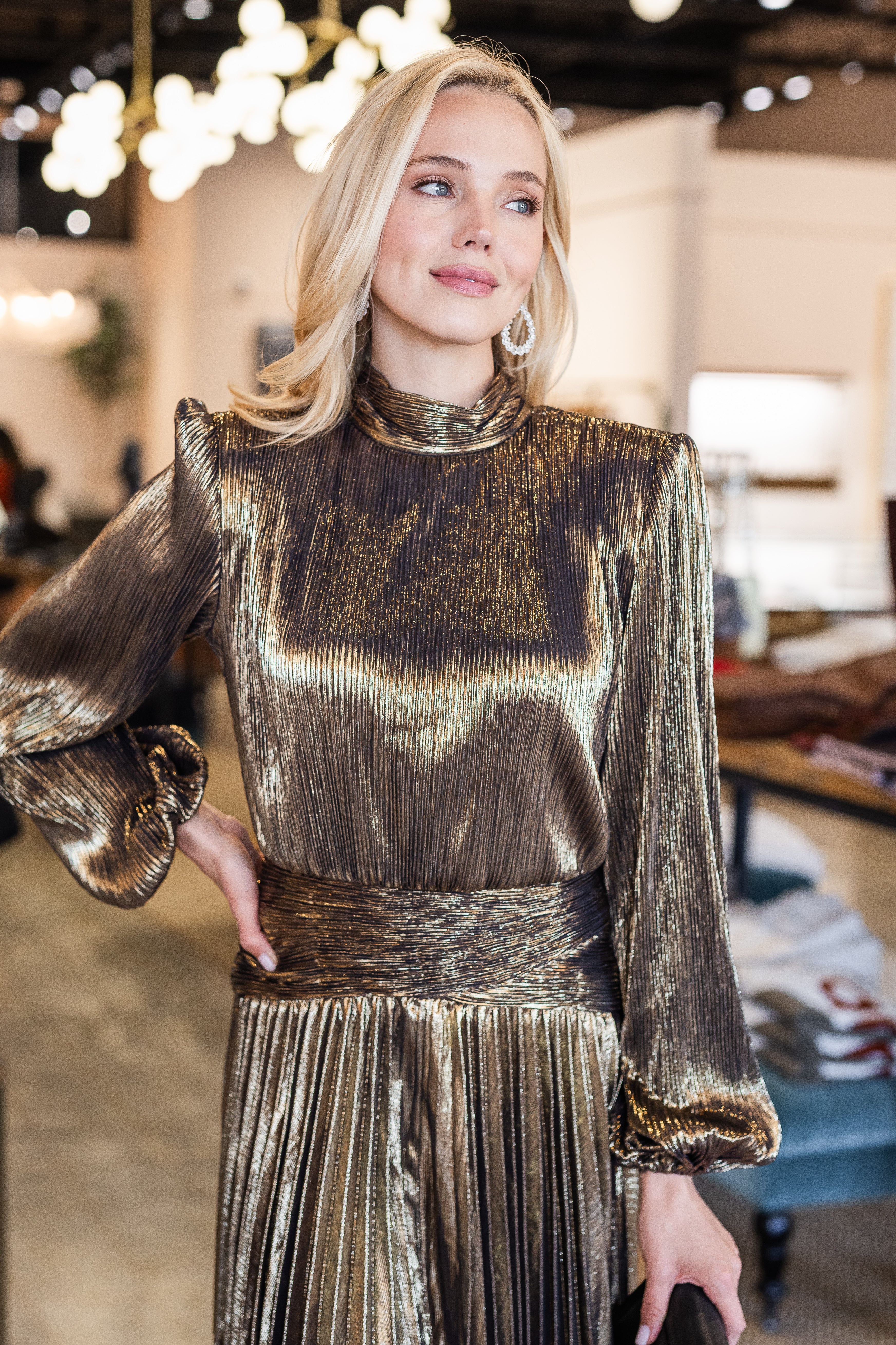 Freja Dress - Antique Gold