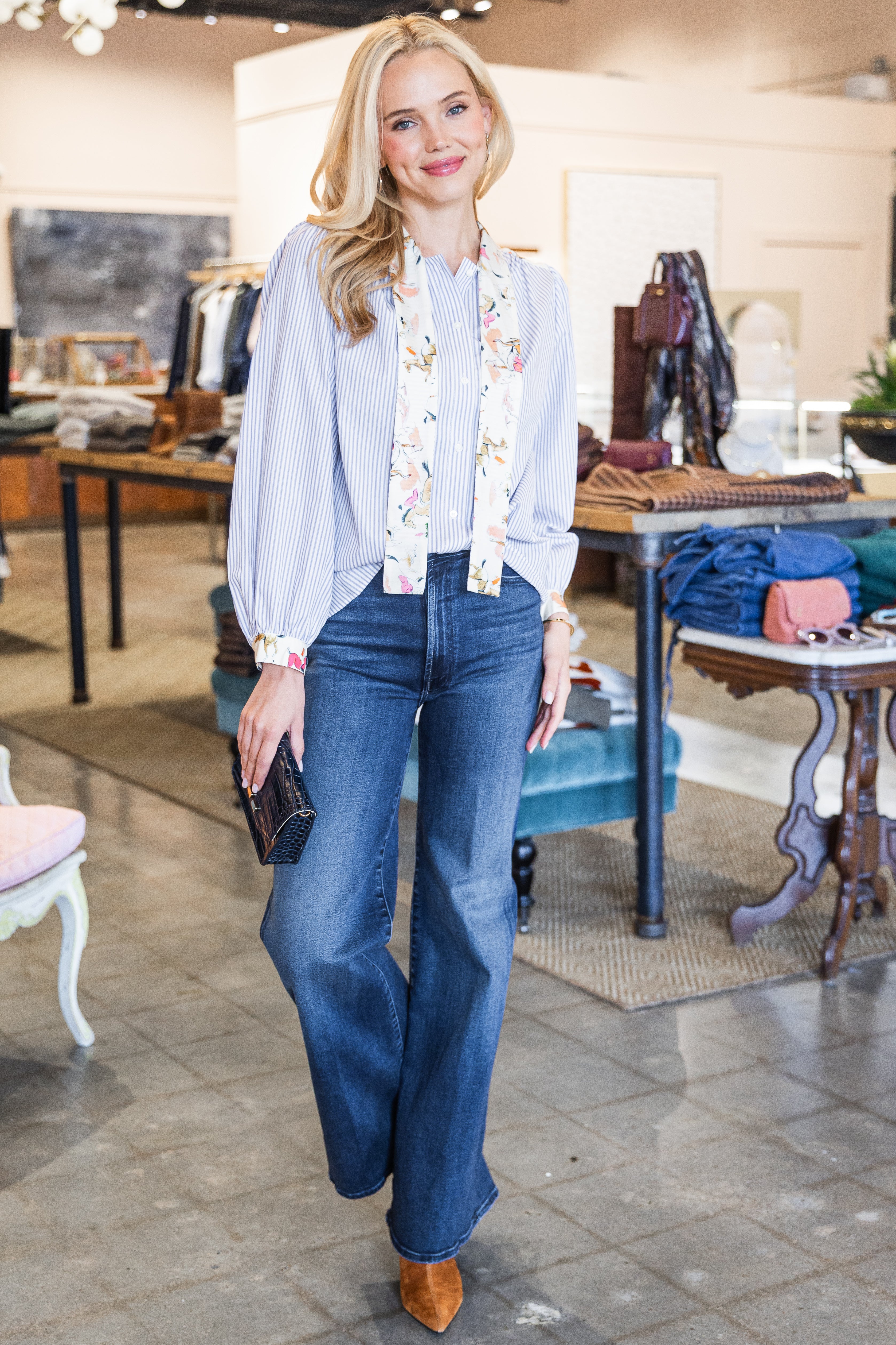 Francoise Top - Mix Raye Hom