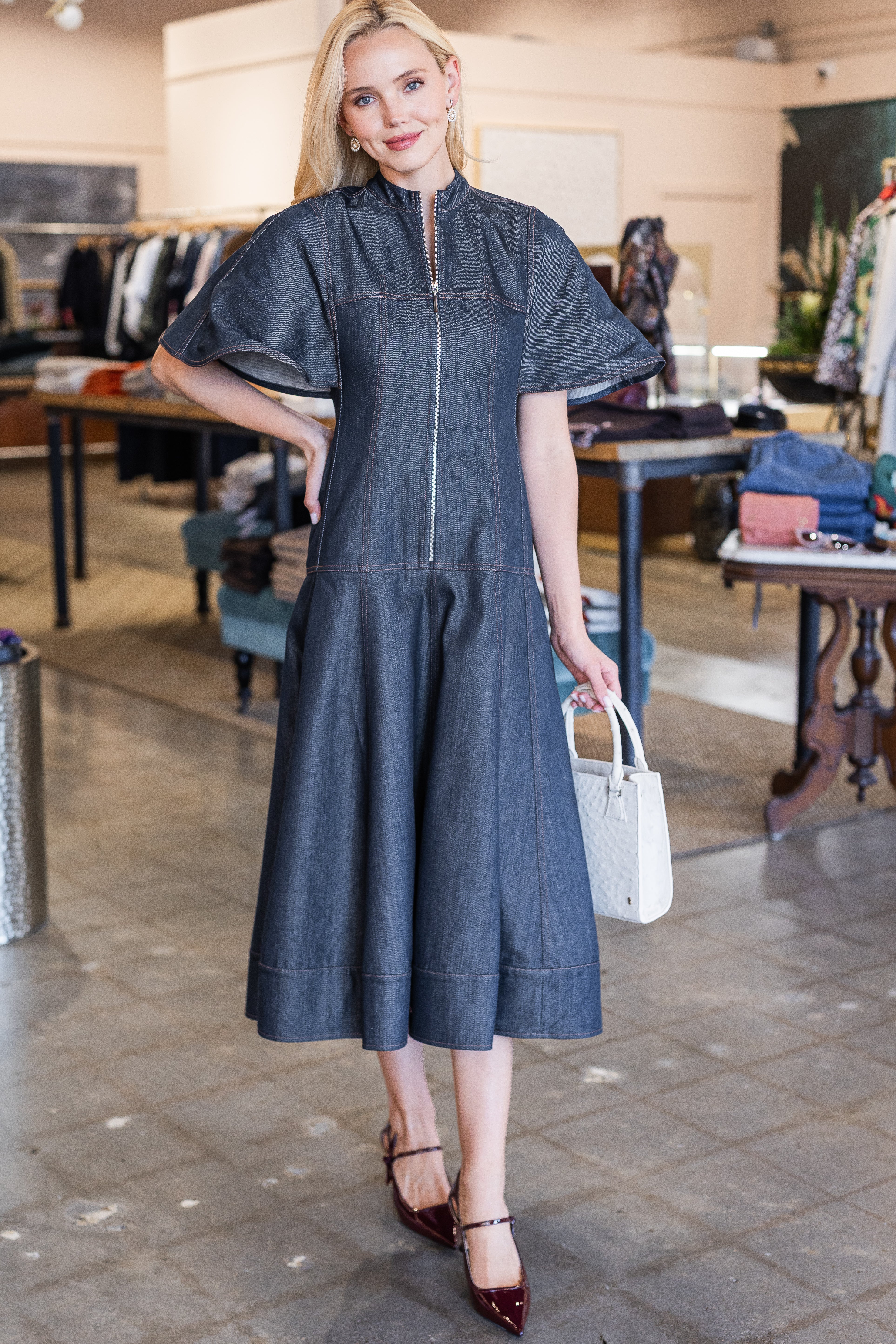 Weston Dress - Denim