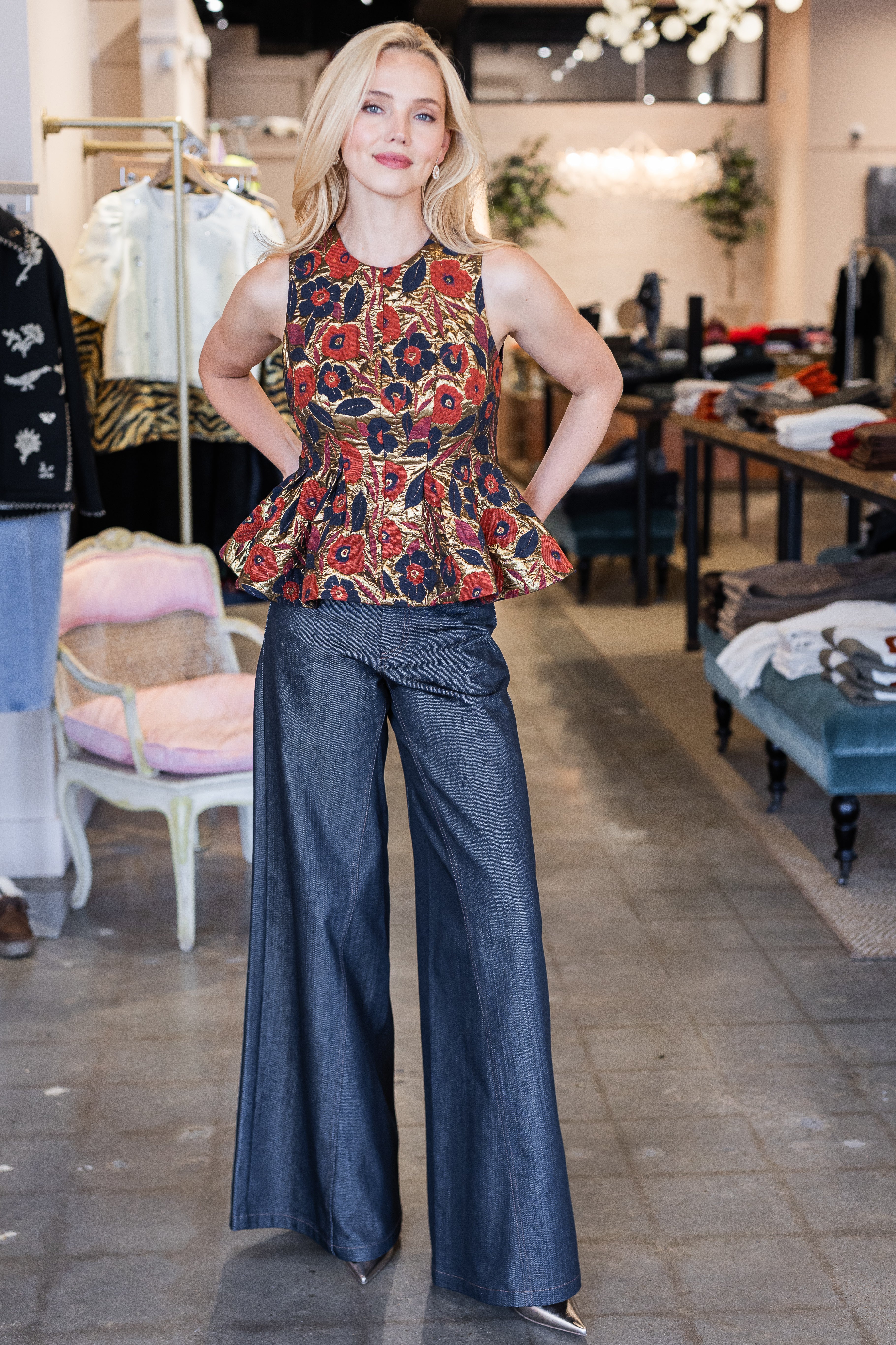 Marlow Top - Gilded Jacquard