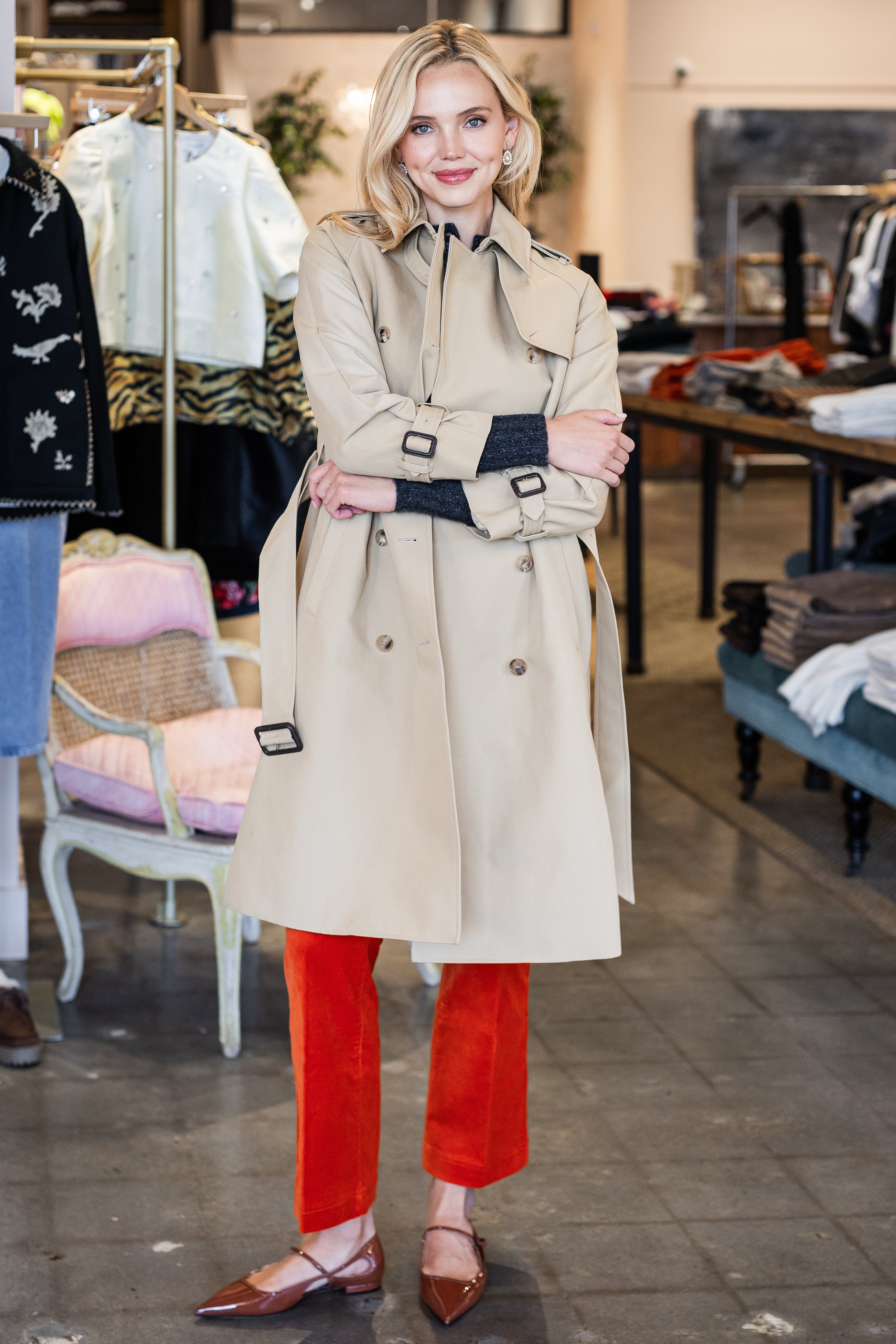 Martine Trench Coat - Khaki