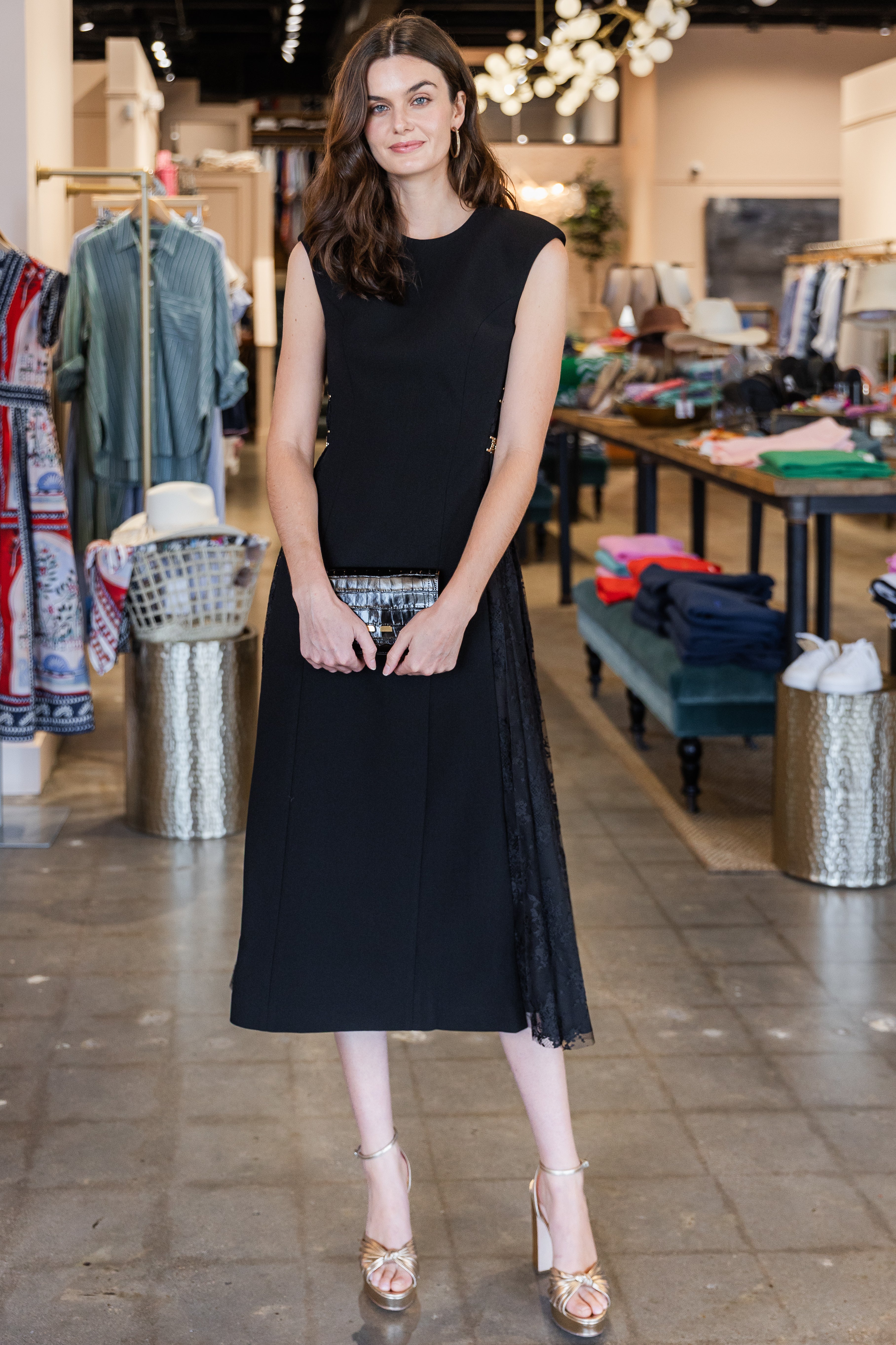 Milena Midi Dress - Black