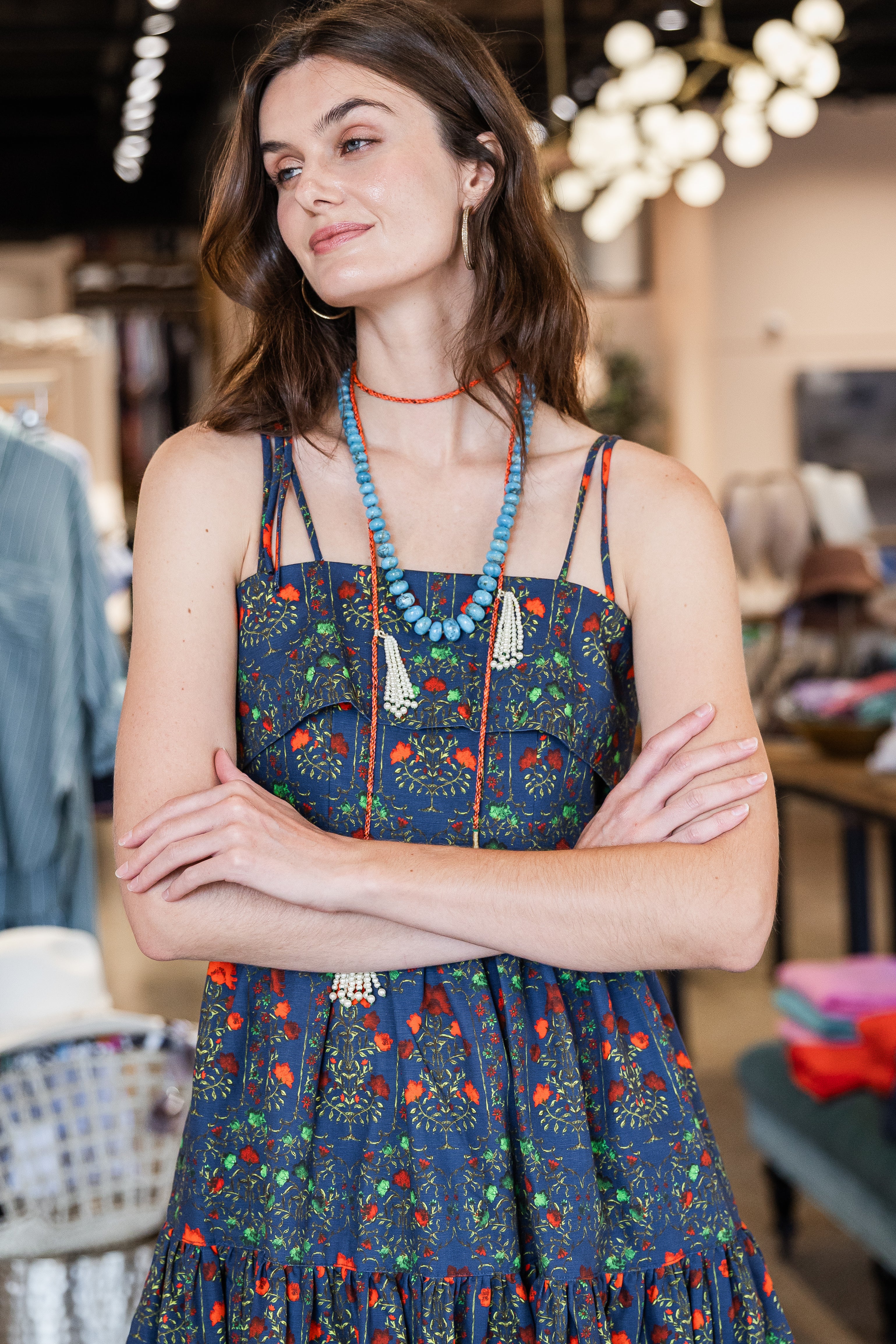 Double Tie Necklace - Rouge