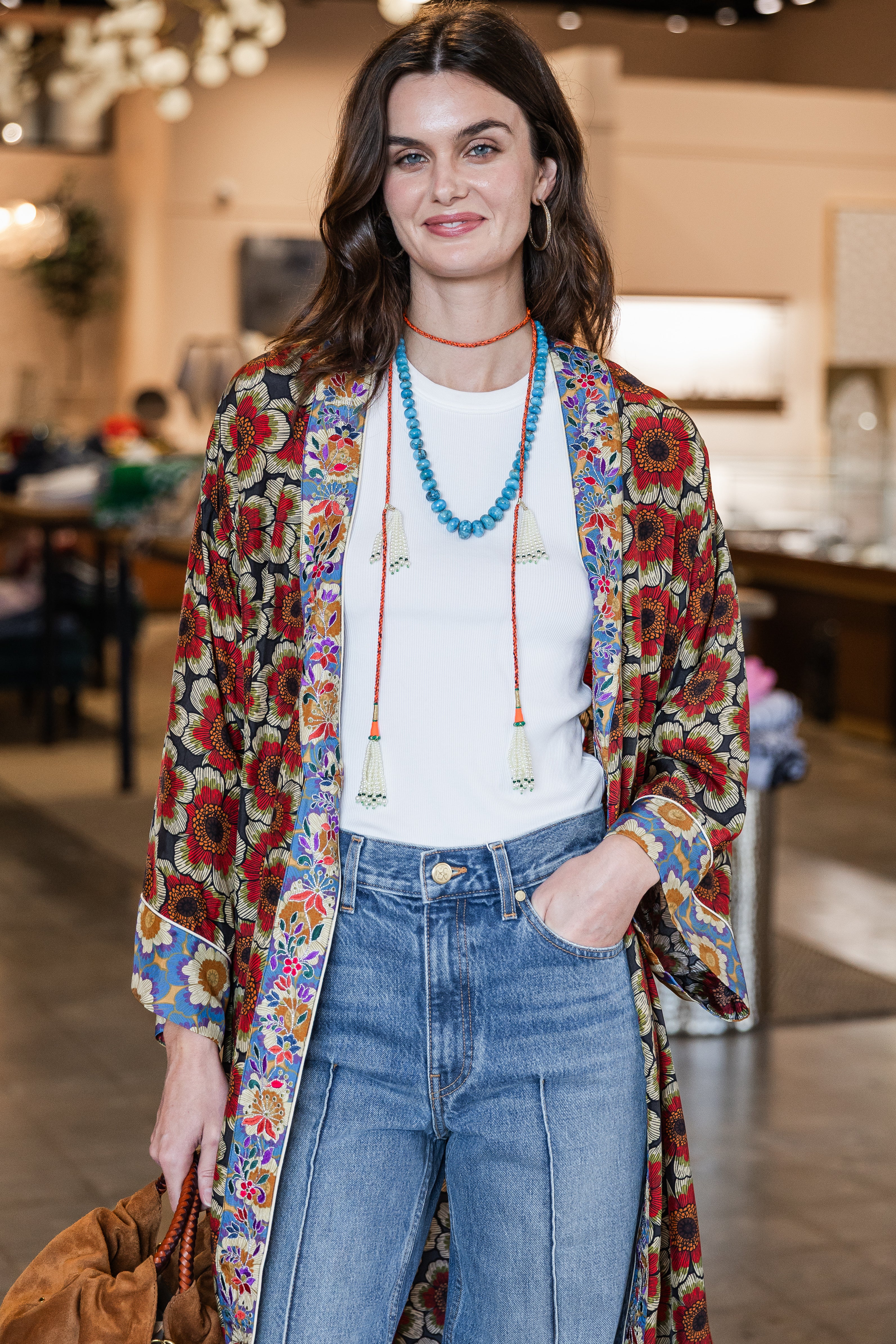 Double Tie Necklace - Rouge