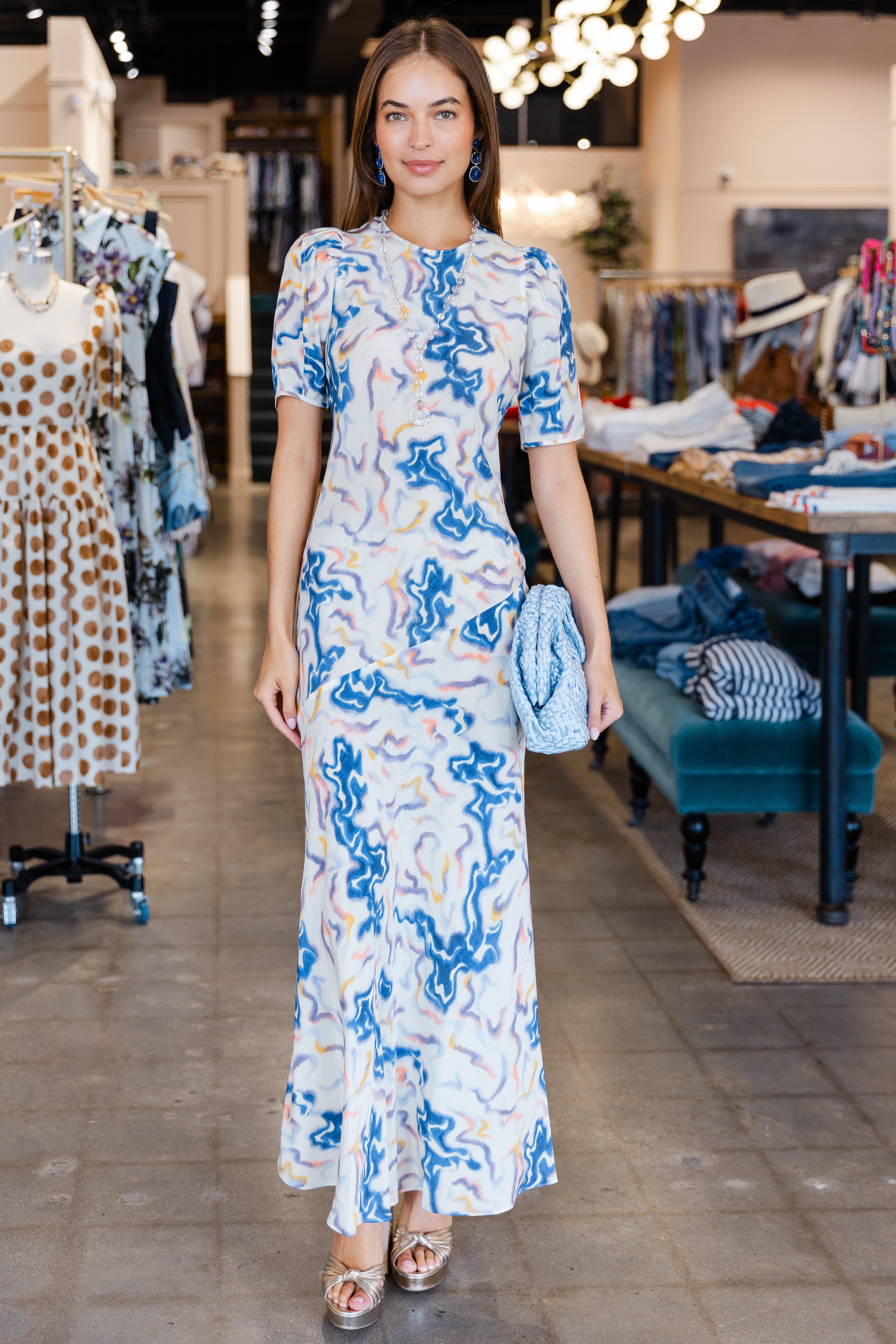 Samar SS Silk Dress- Prism