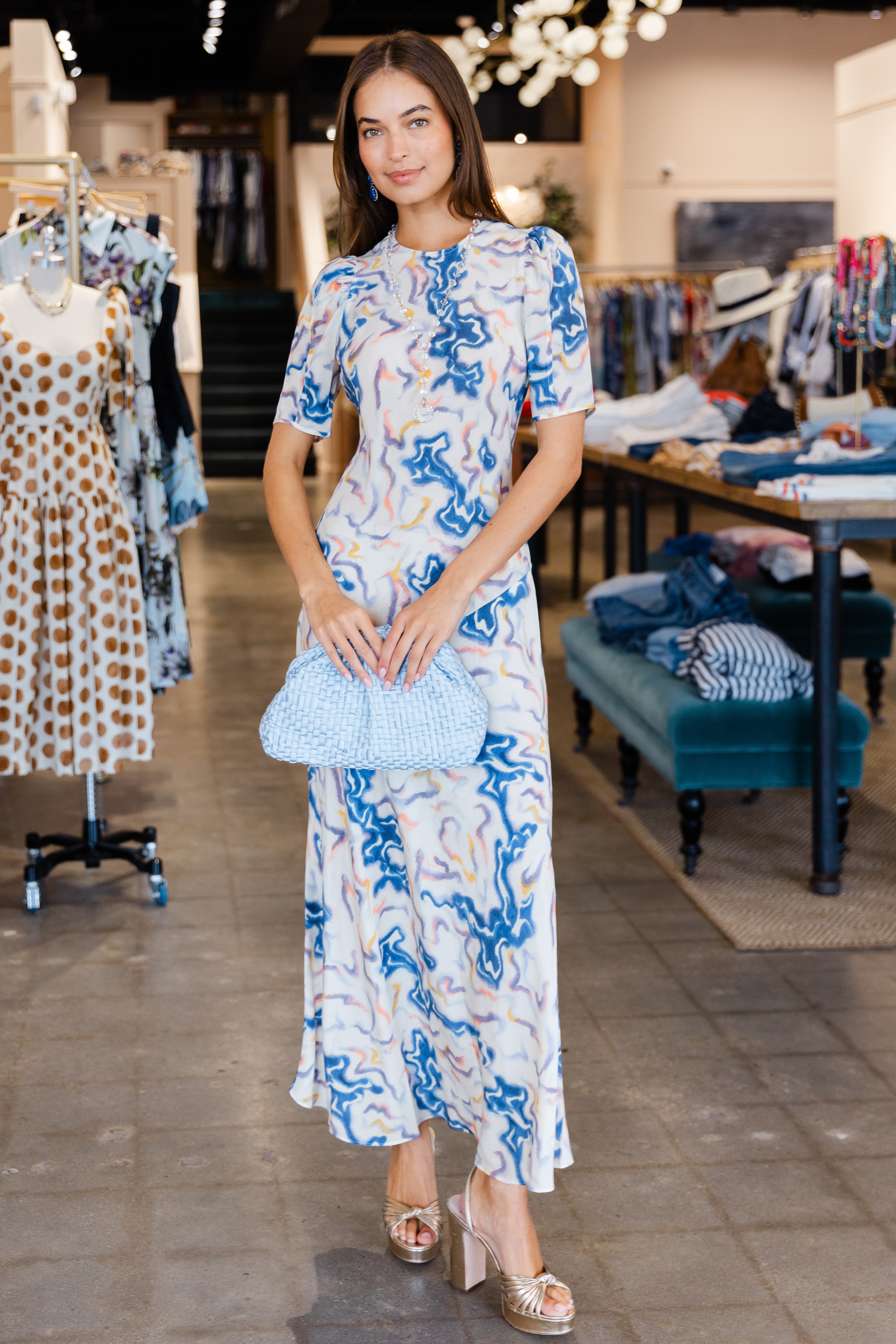 Samar SS Silk Dress- Prism