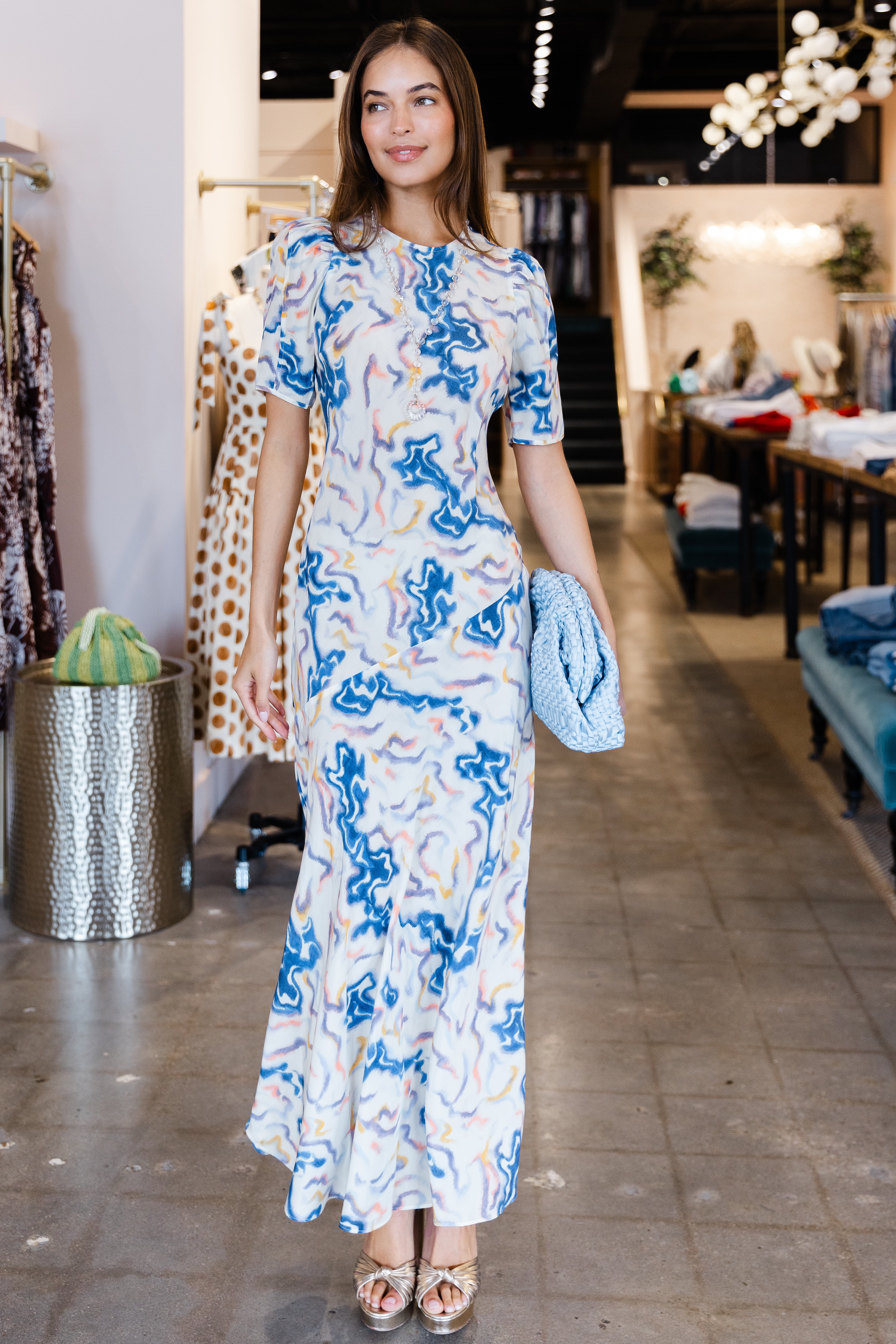 Samar SS Silk Dress- Prism