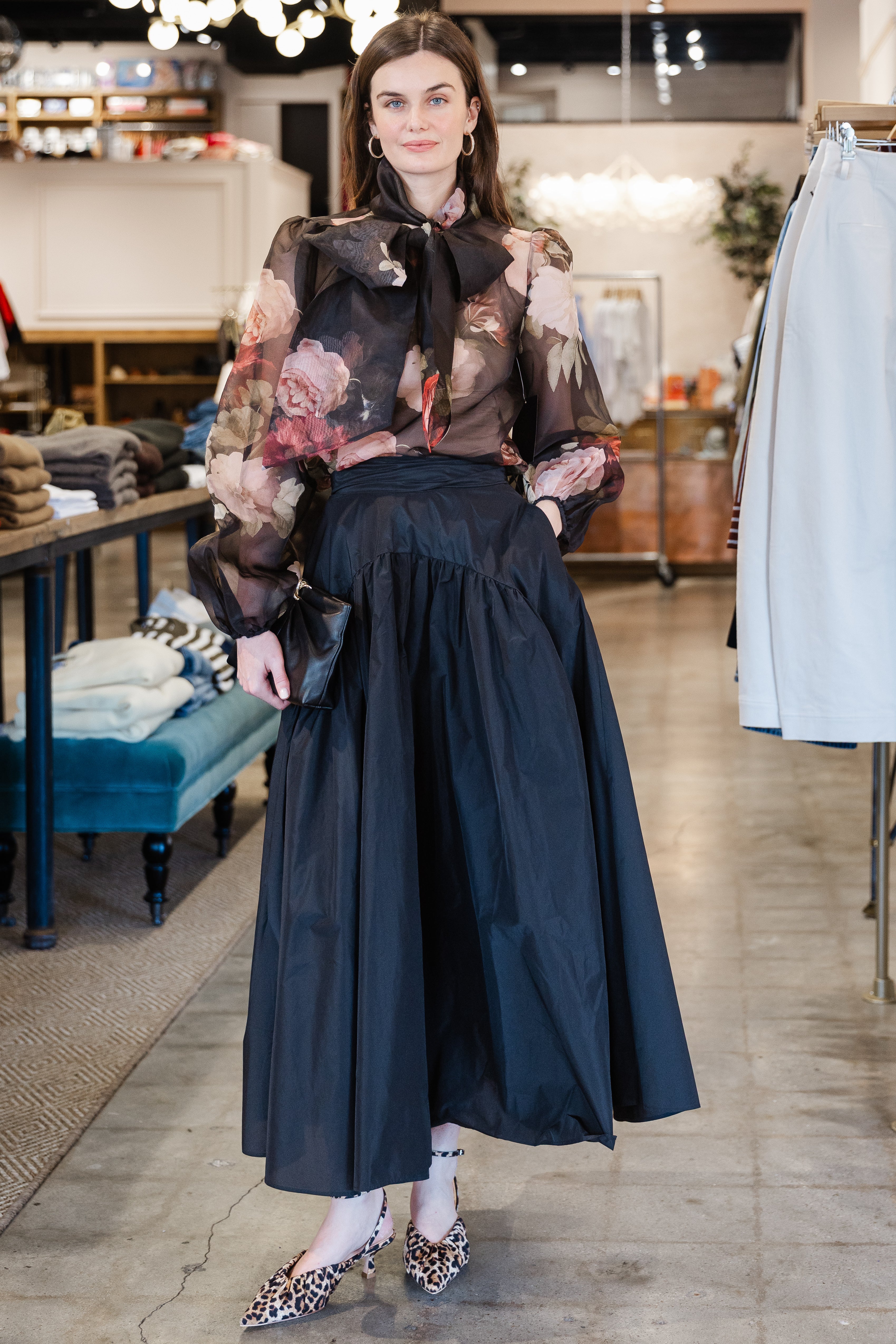 Peregrine Blouse - Noir Rose