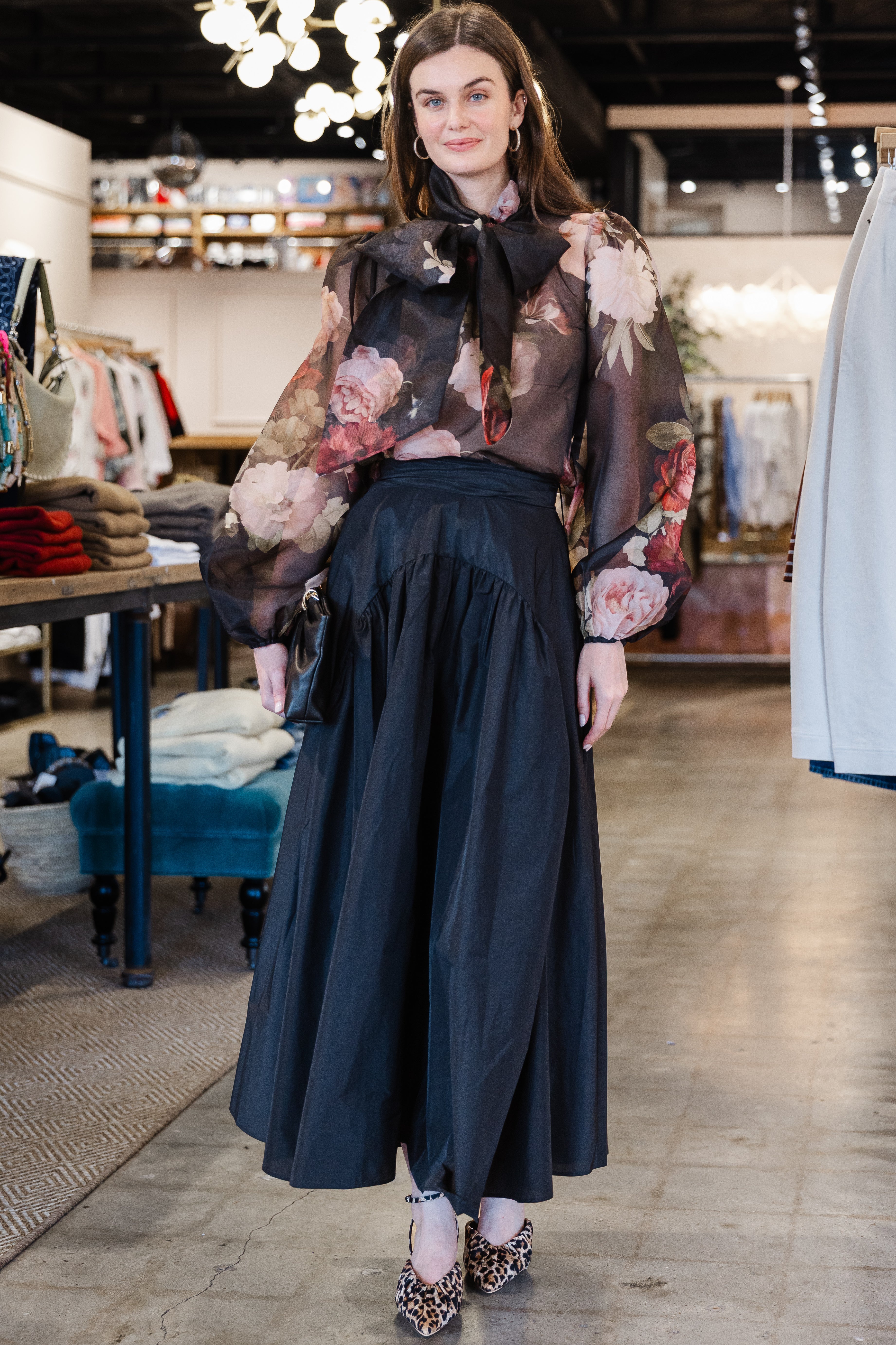 Peregrine Blouse - Noir Rose