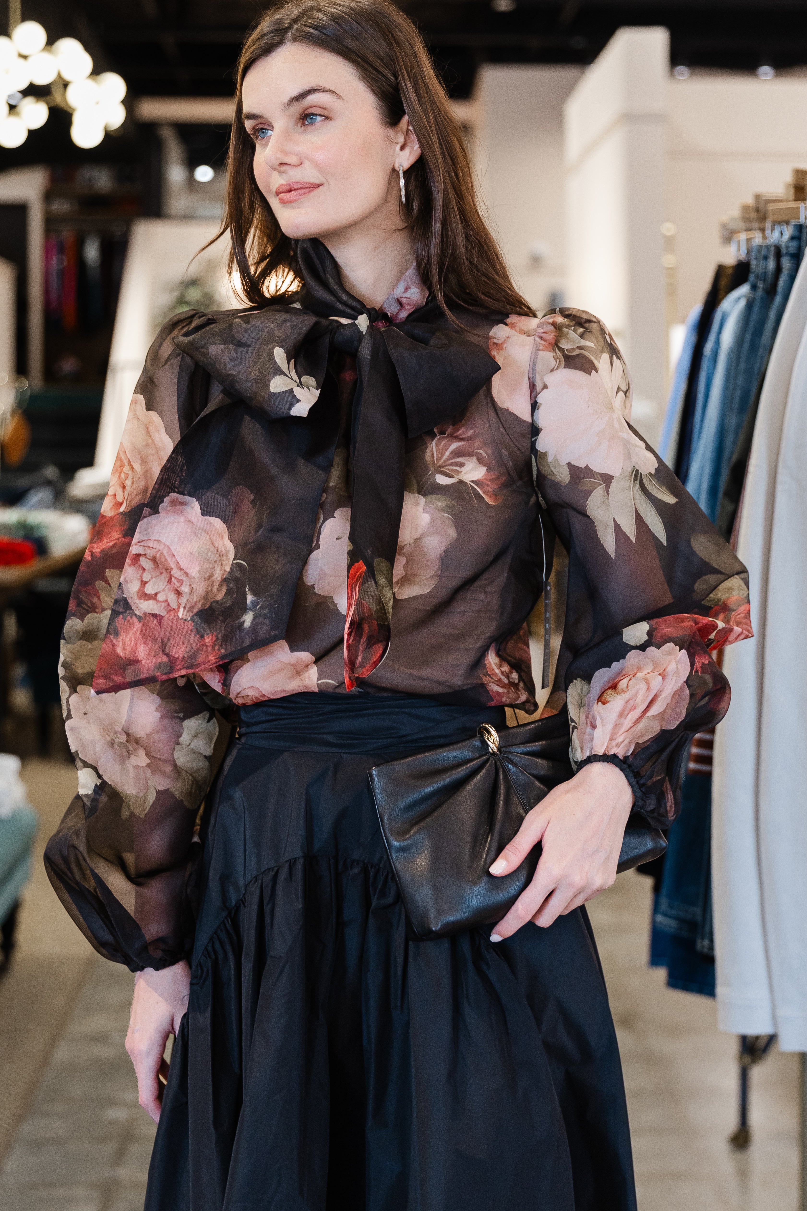 Peregrine Blouse - Noir Rose