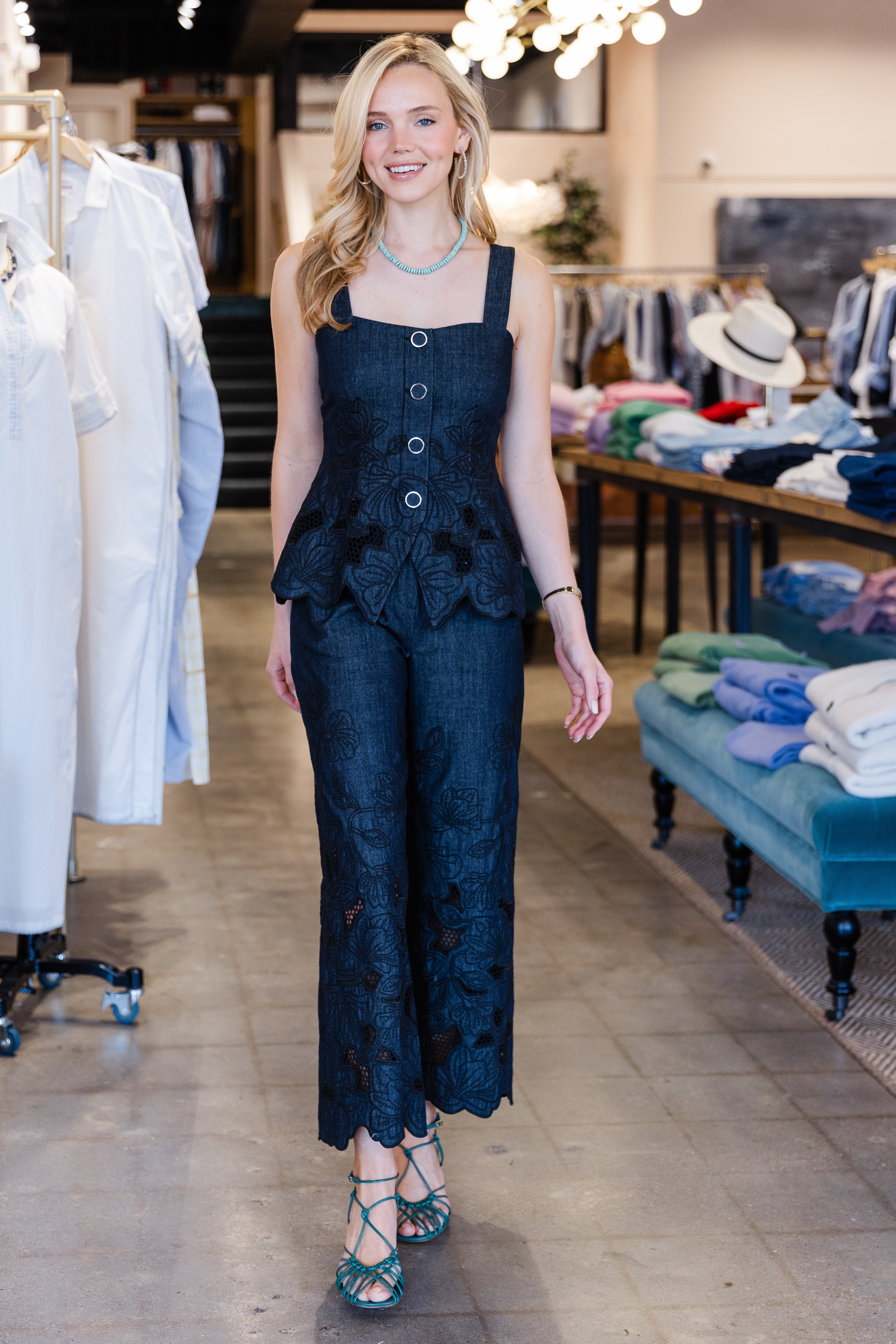 Mirielle Top - Indigo Rinse