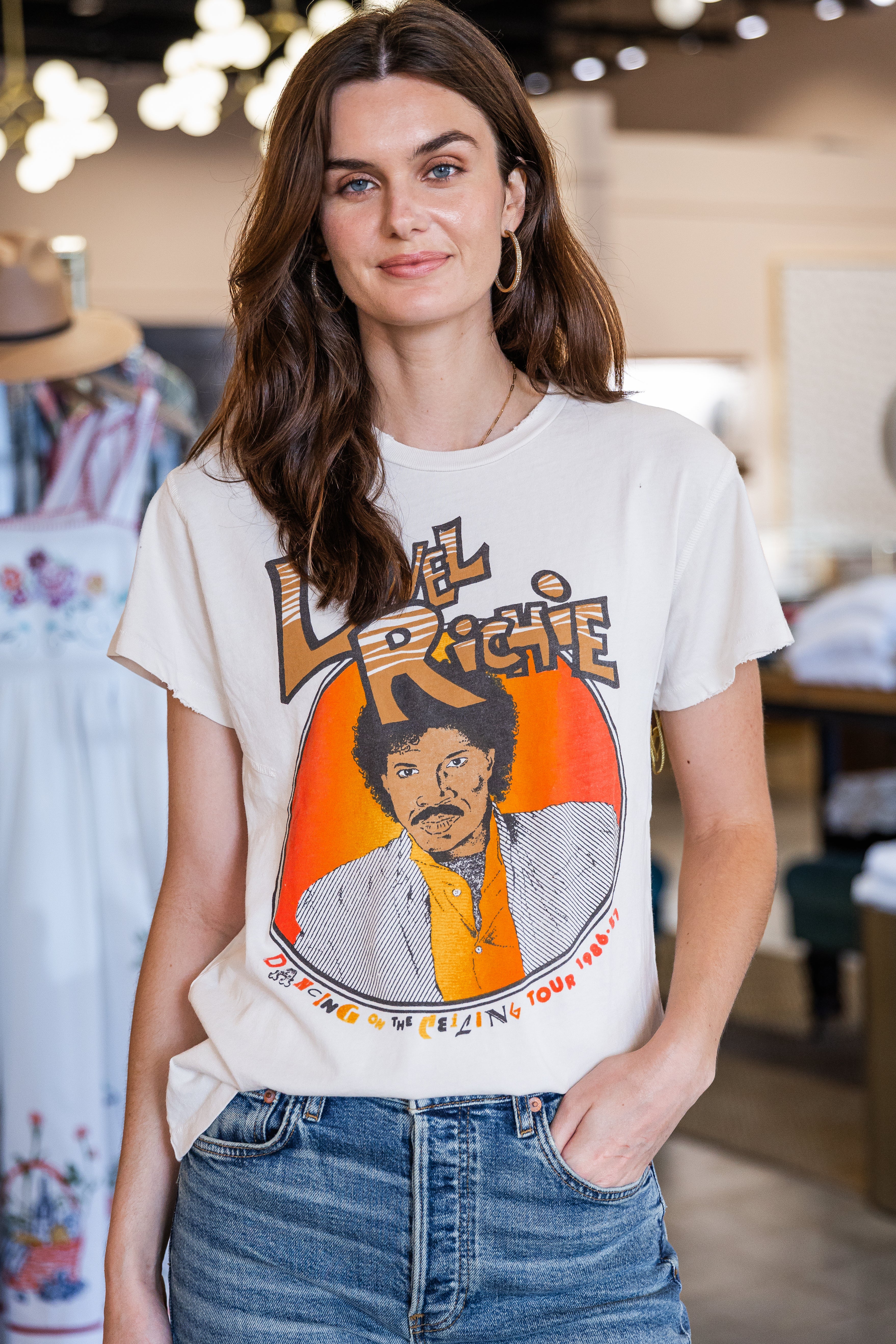 Lionel Richie Crew Tee - Vintage White