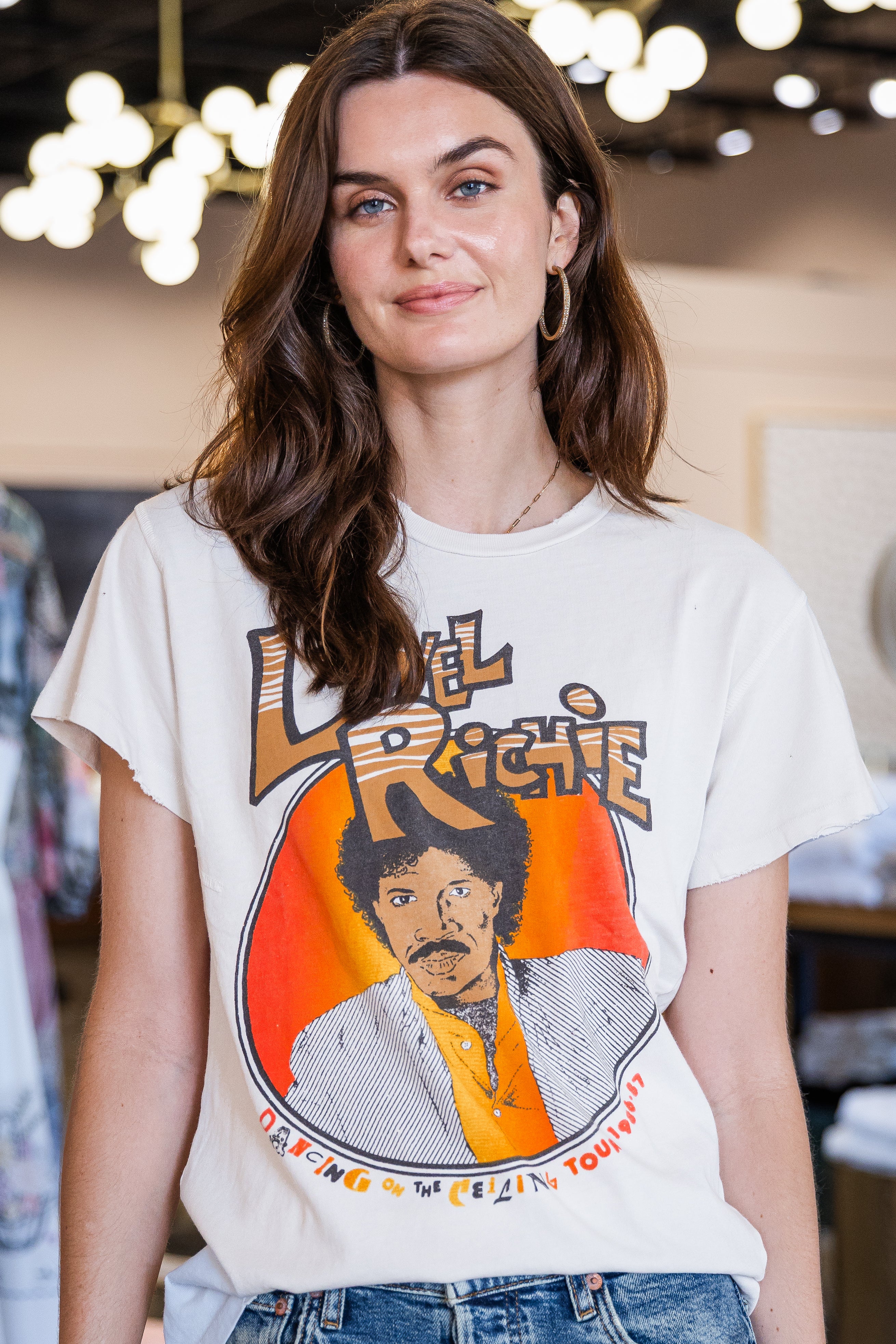 Lionel Richie Crew Tee - Vintage White