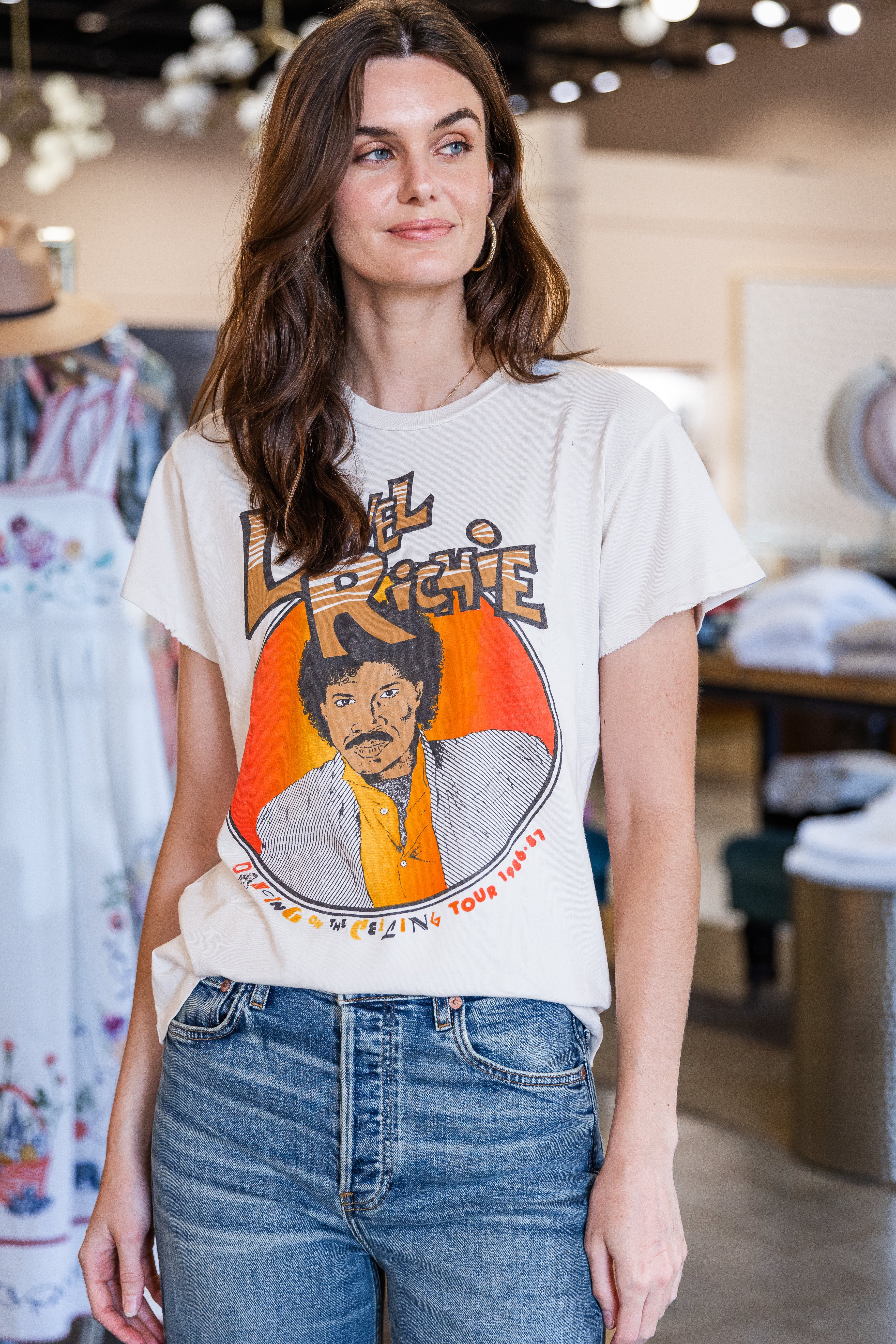 Lionel Richie Crew Tee - Vintage White