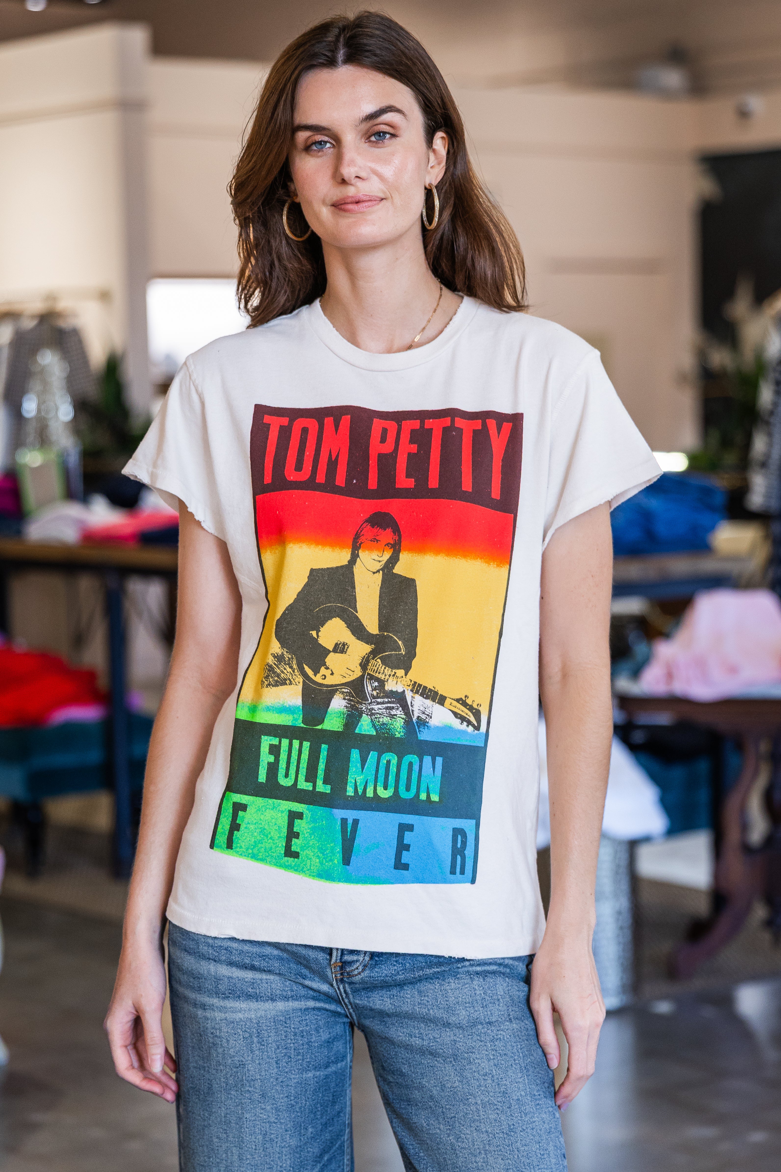 Tom Petty Crew Tee - Vintage White