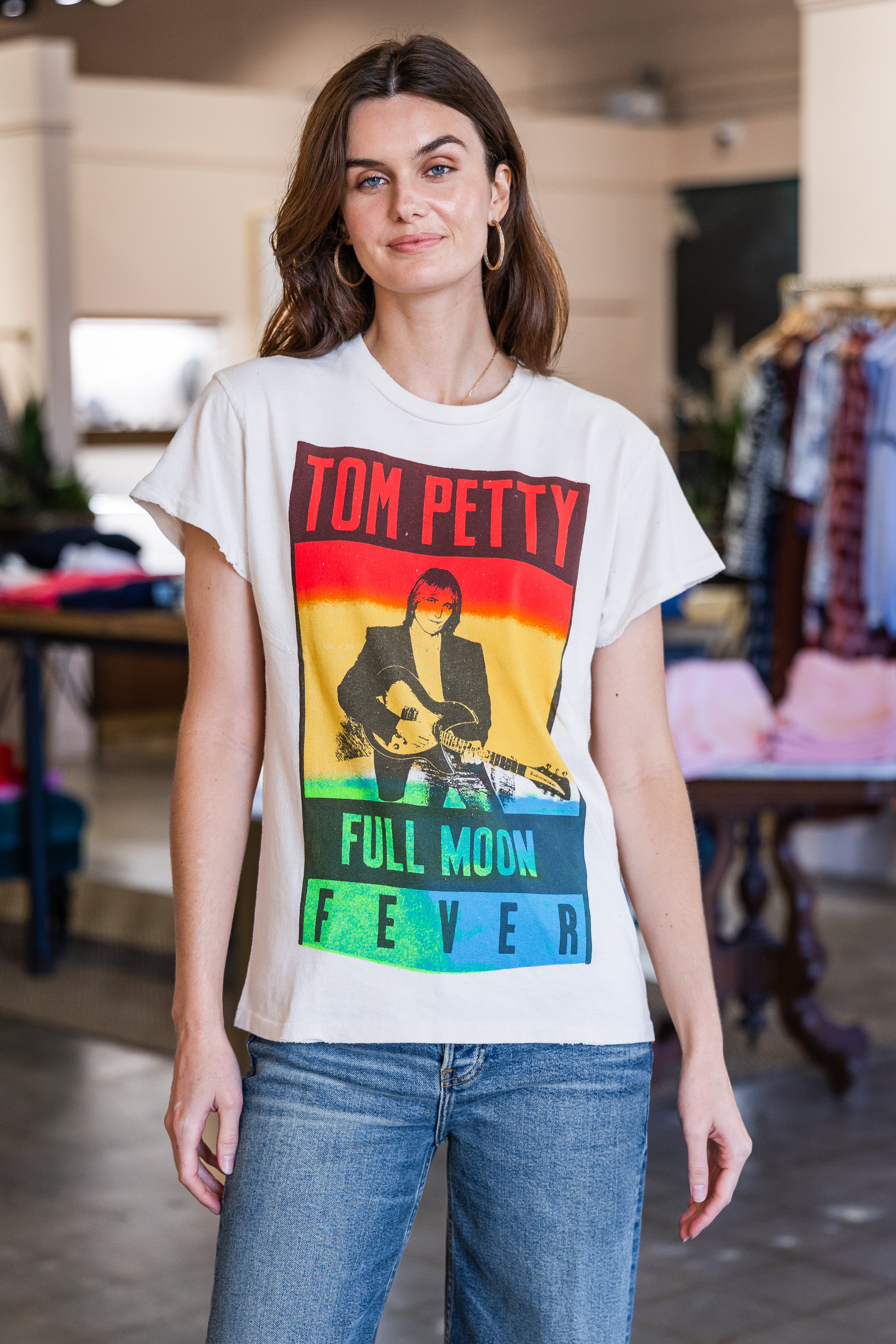 Tom Petty Crew Tee - Vintage White
