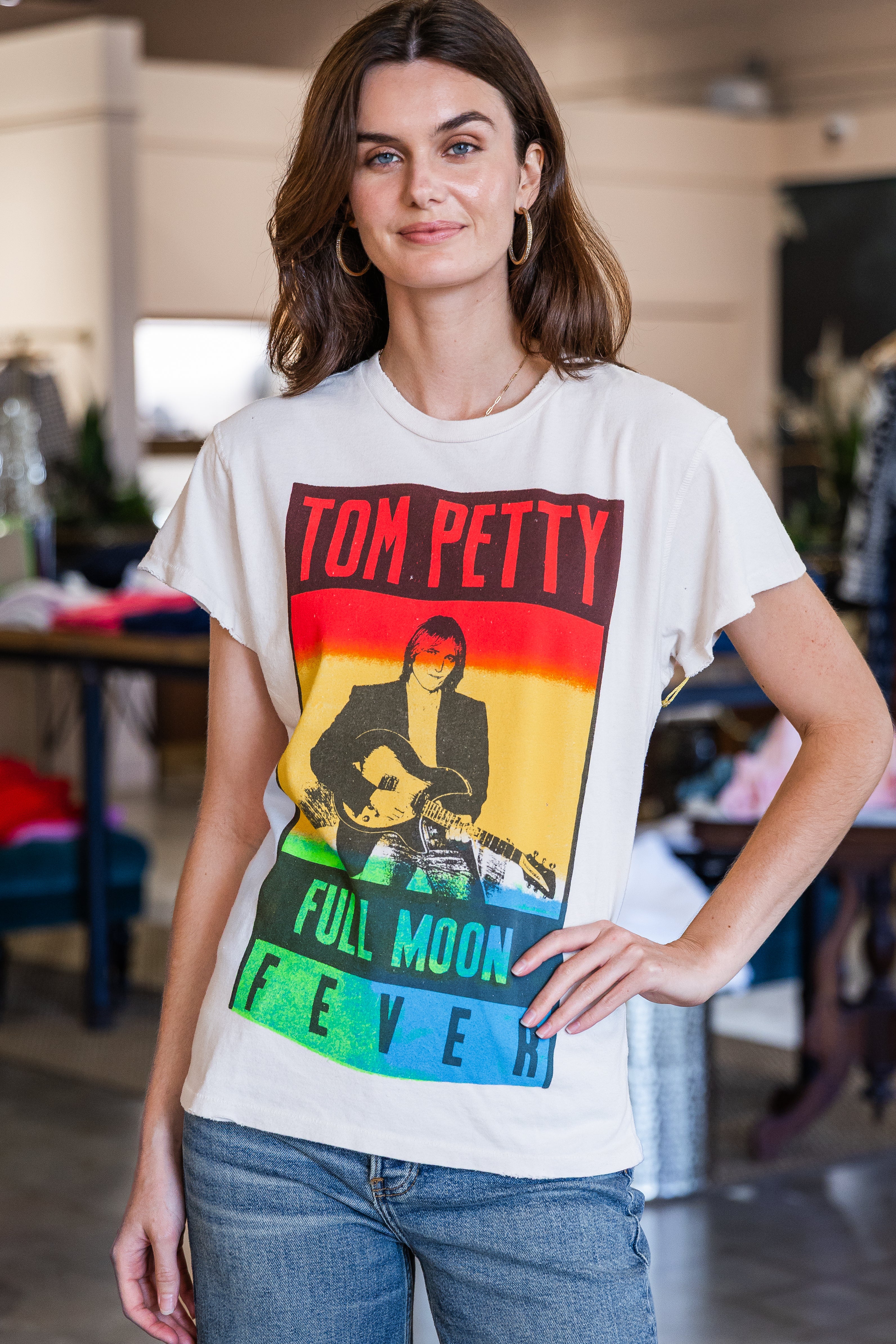 Tom Petty Crew Tee - Vintage White