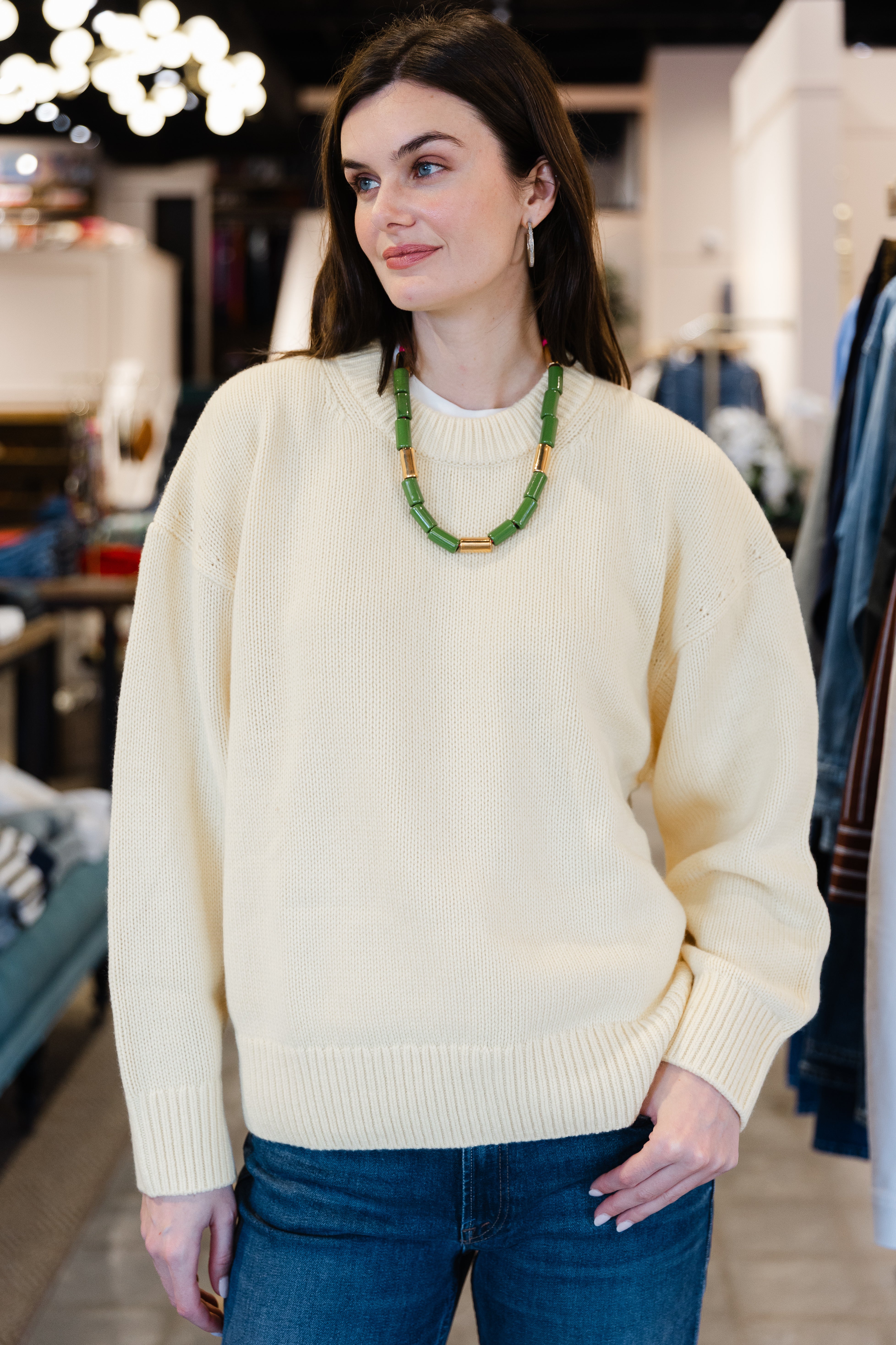The Cashmere Signature Crew - Butter