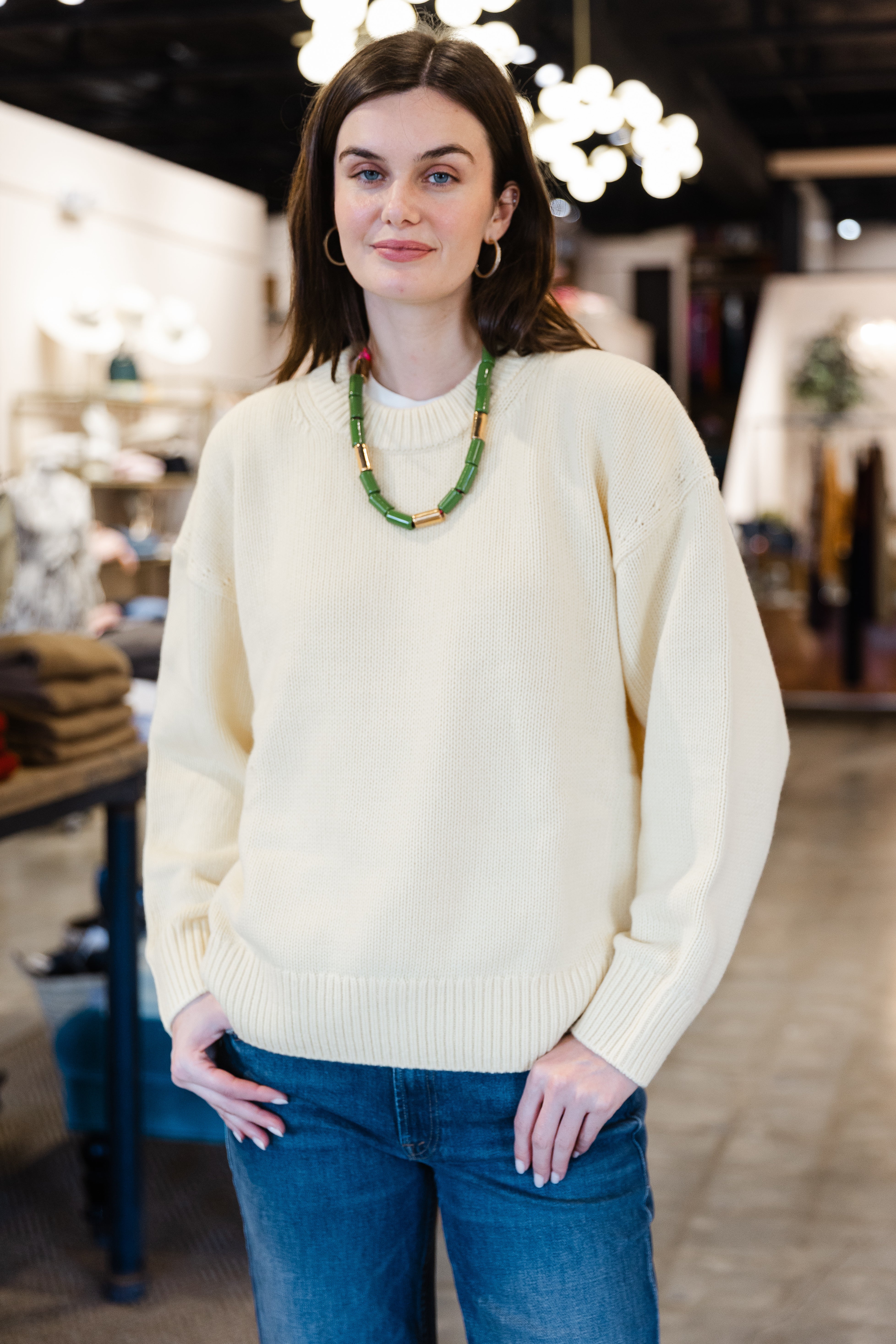 The Cashmere Signature Crew - Butter
