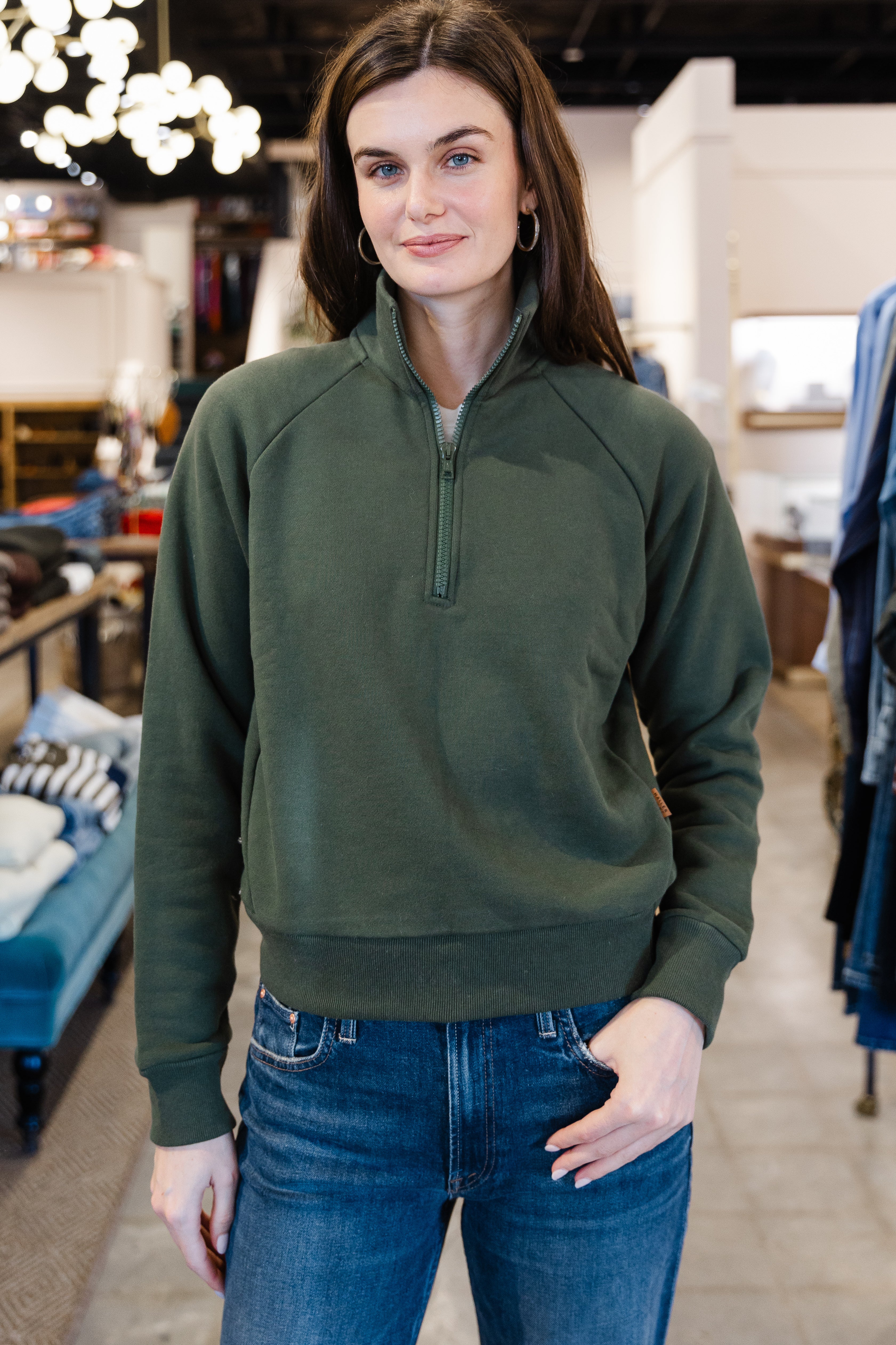 The Quarter Zip - Pine