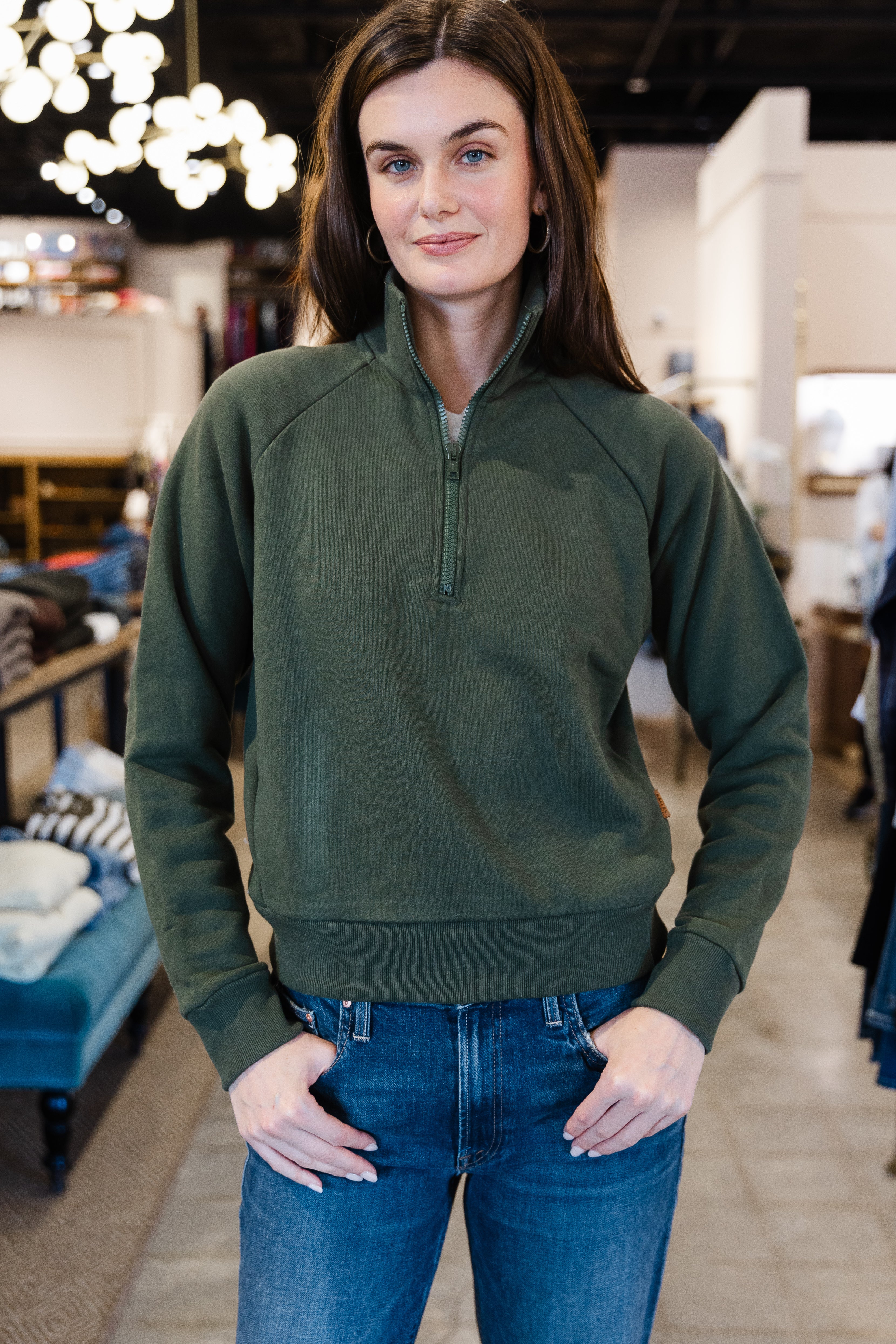 The Quarter Zip - Pine