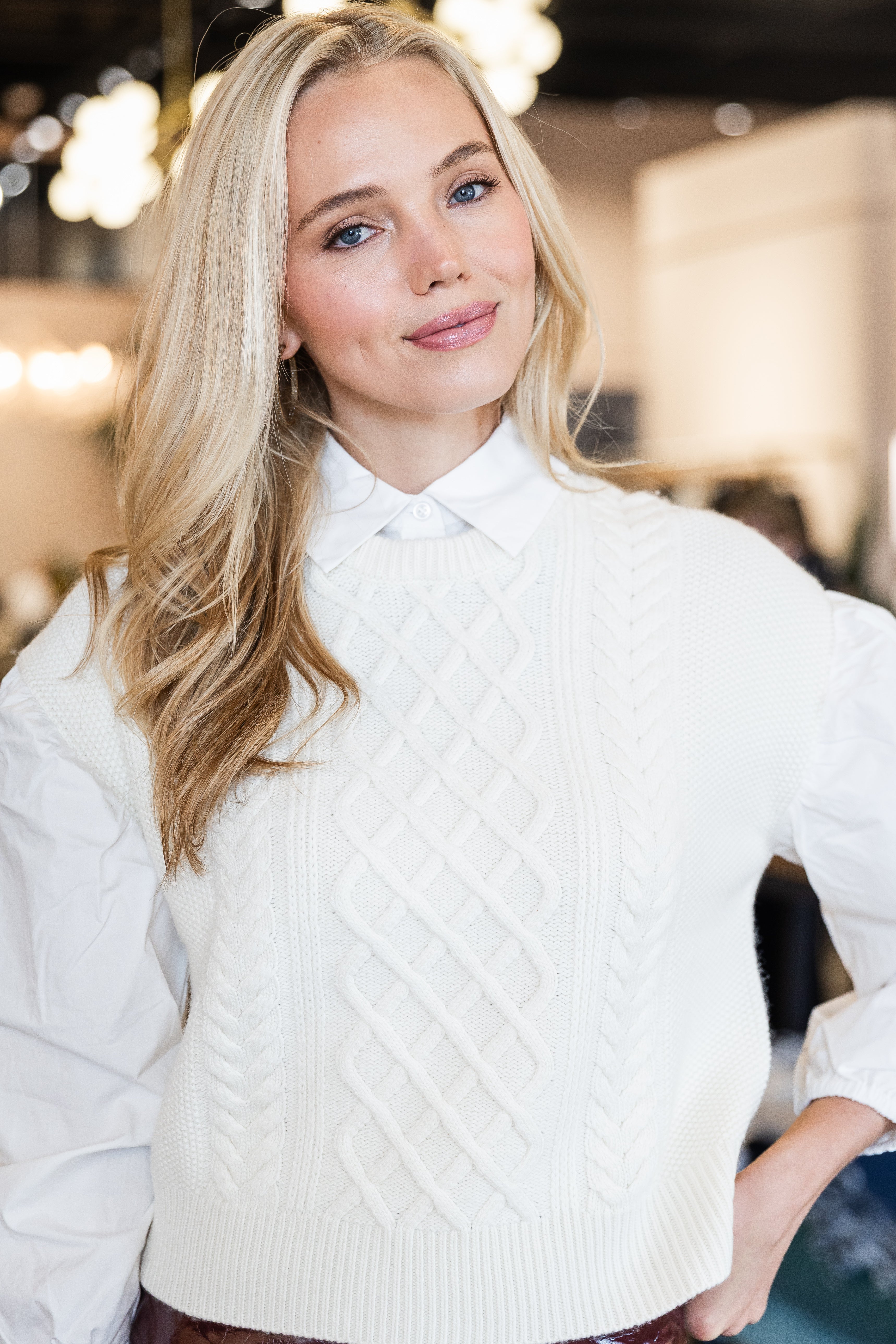 Skye Cable Shirt - Ivory