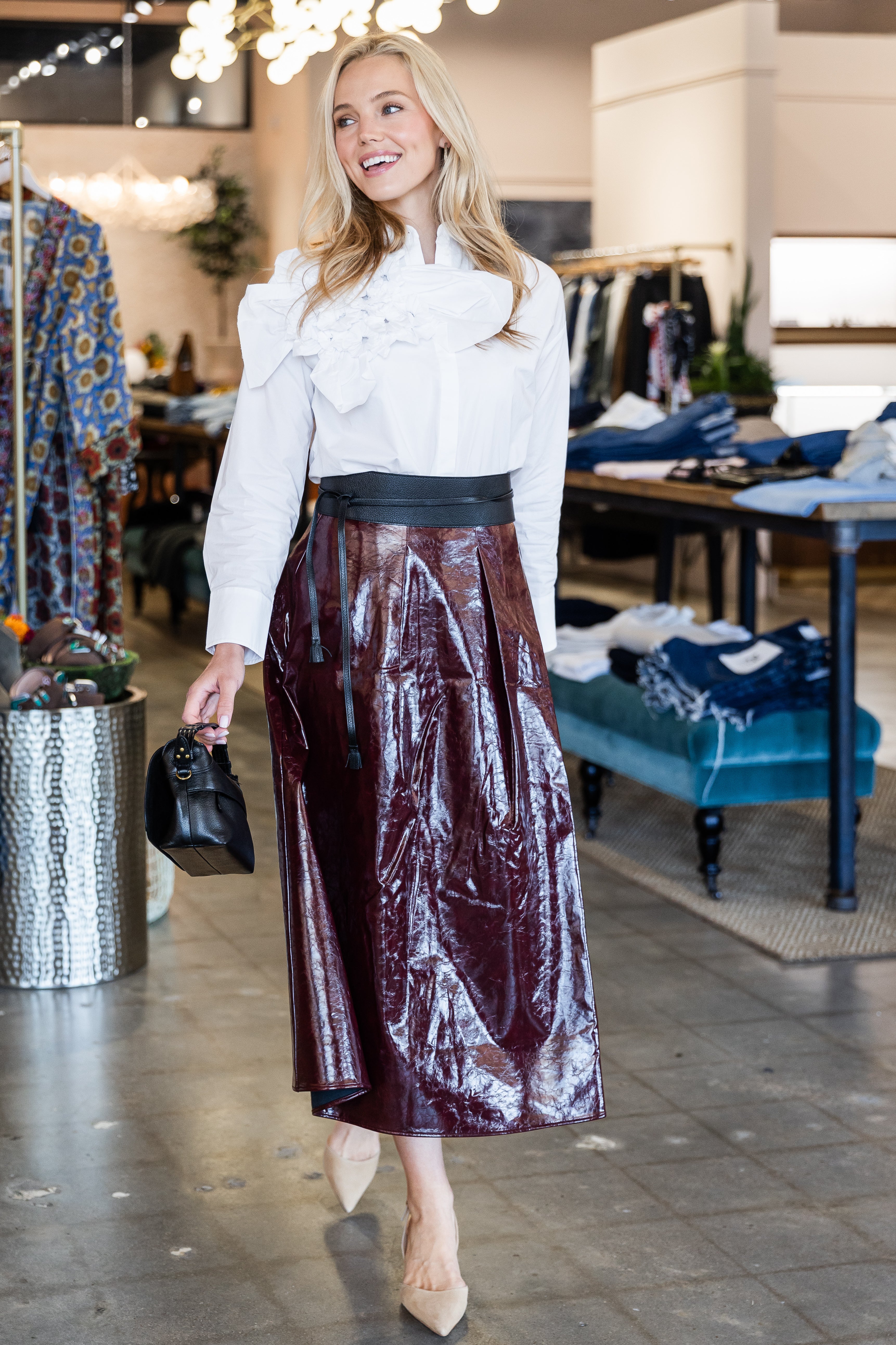 Atlyn Skirt - Oxblood