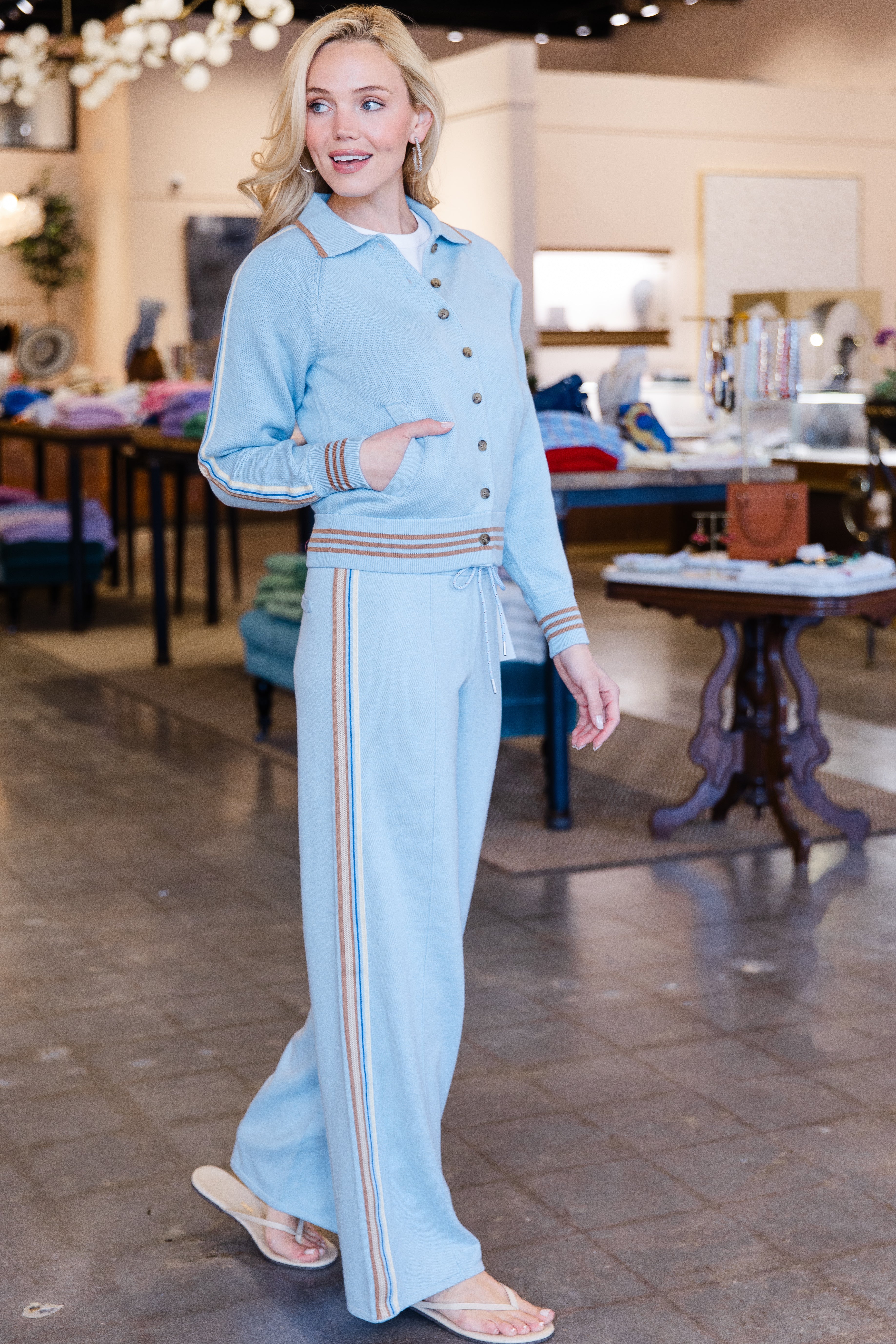 Track Pant- Clear Sky