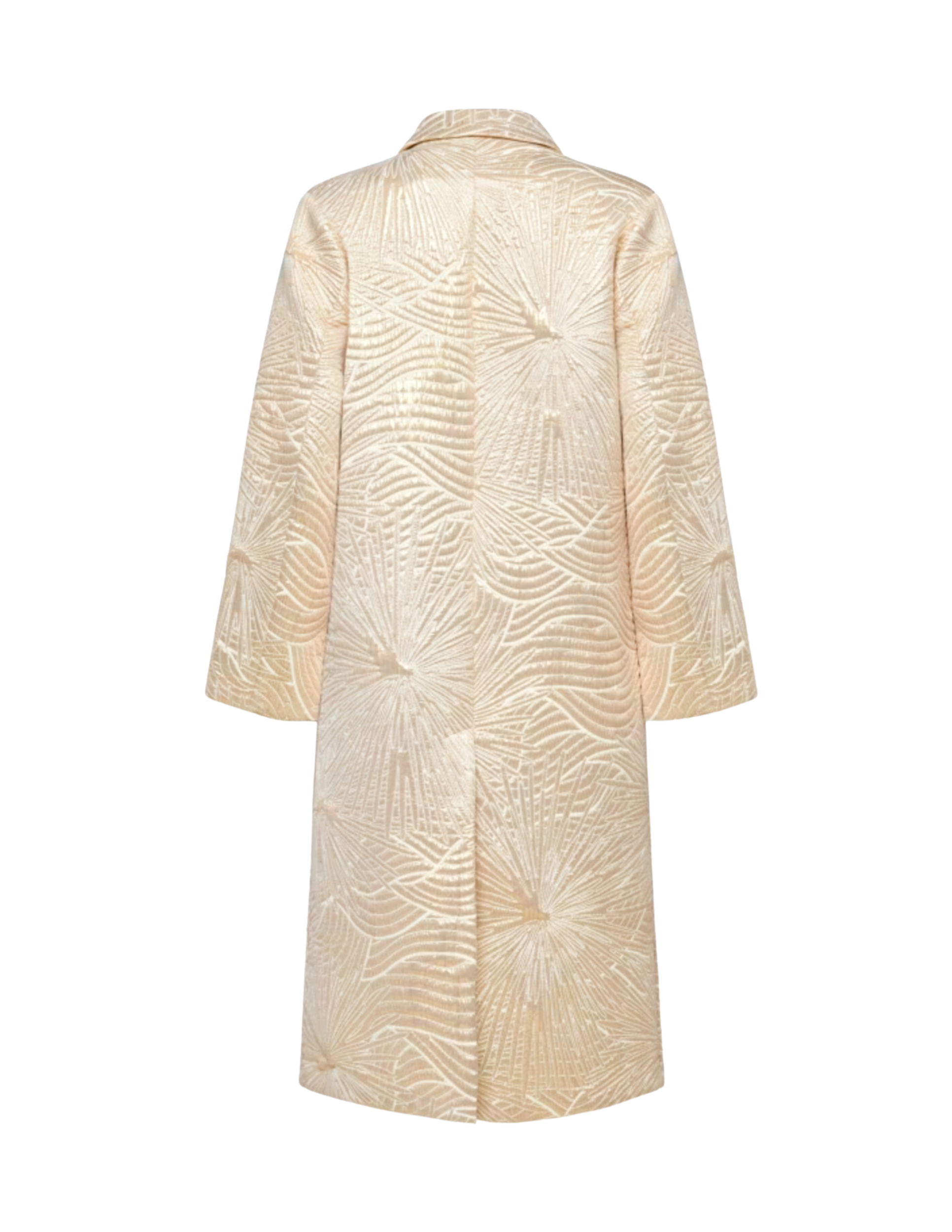 "Golden Sunrise" Jacquard Coat - Oro