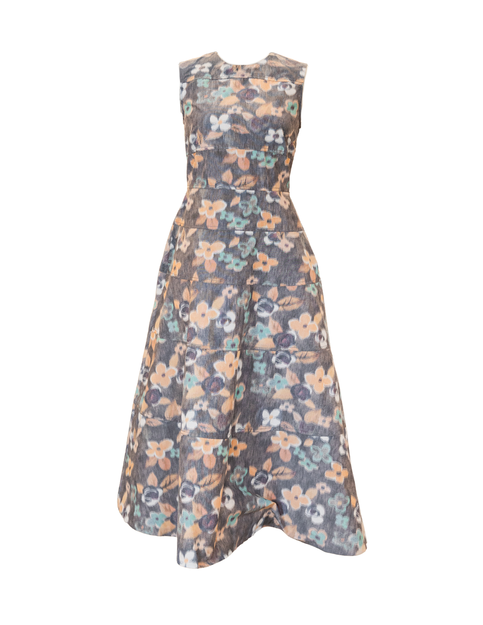 Floral Midi Dress - Multicolor