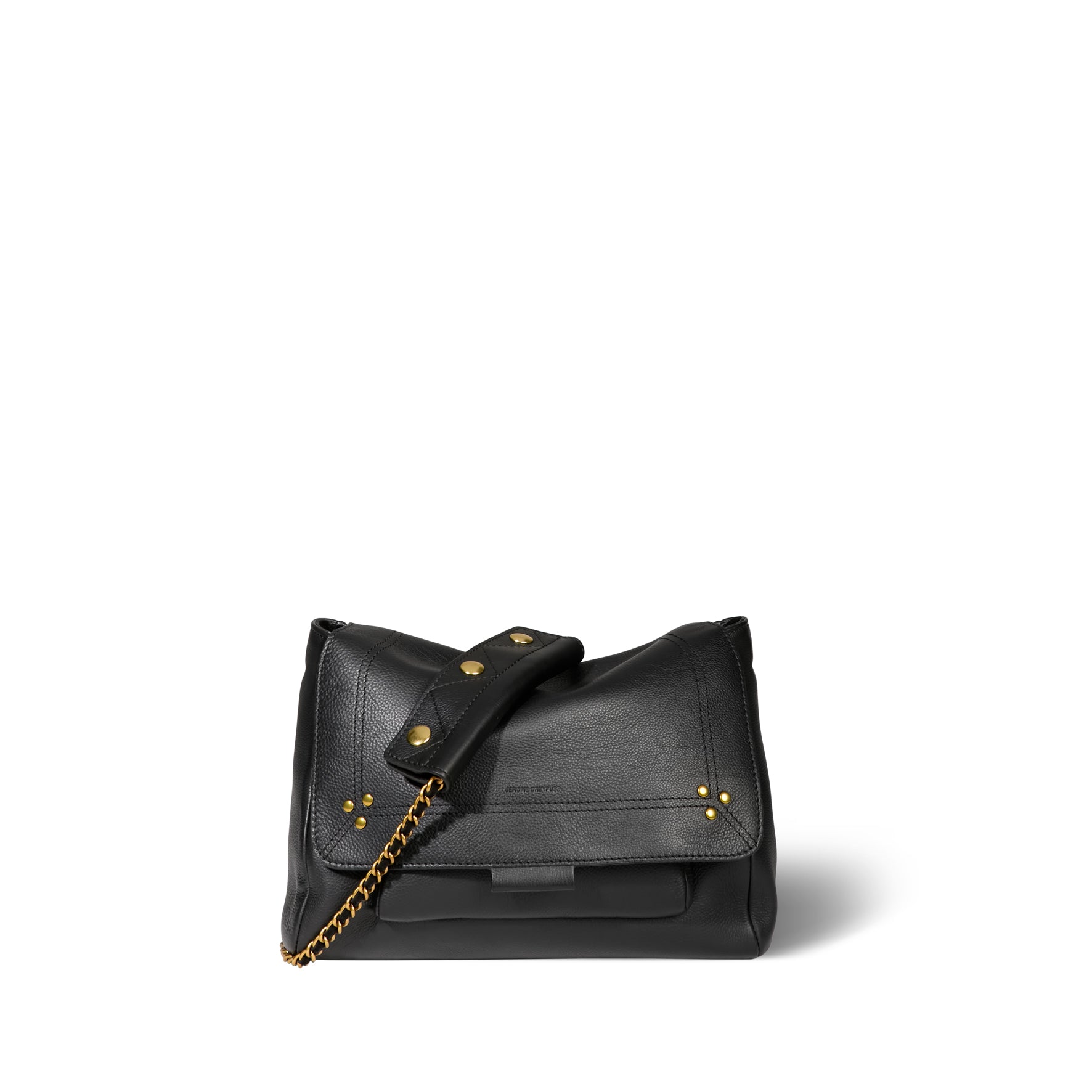 Lulu M - Calfskin Noir Brass
