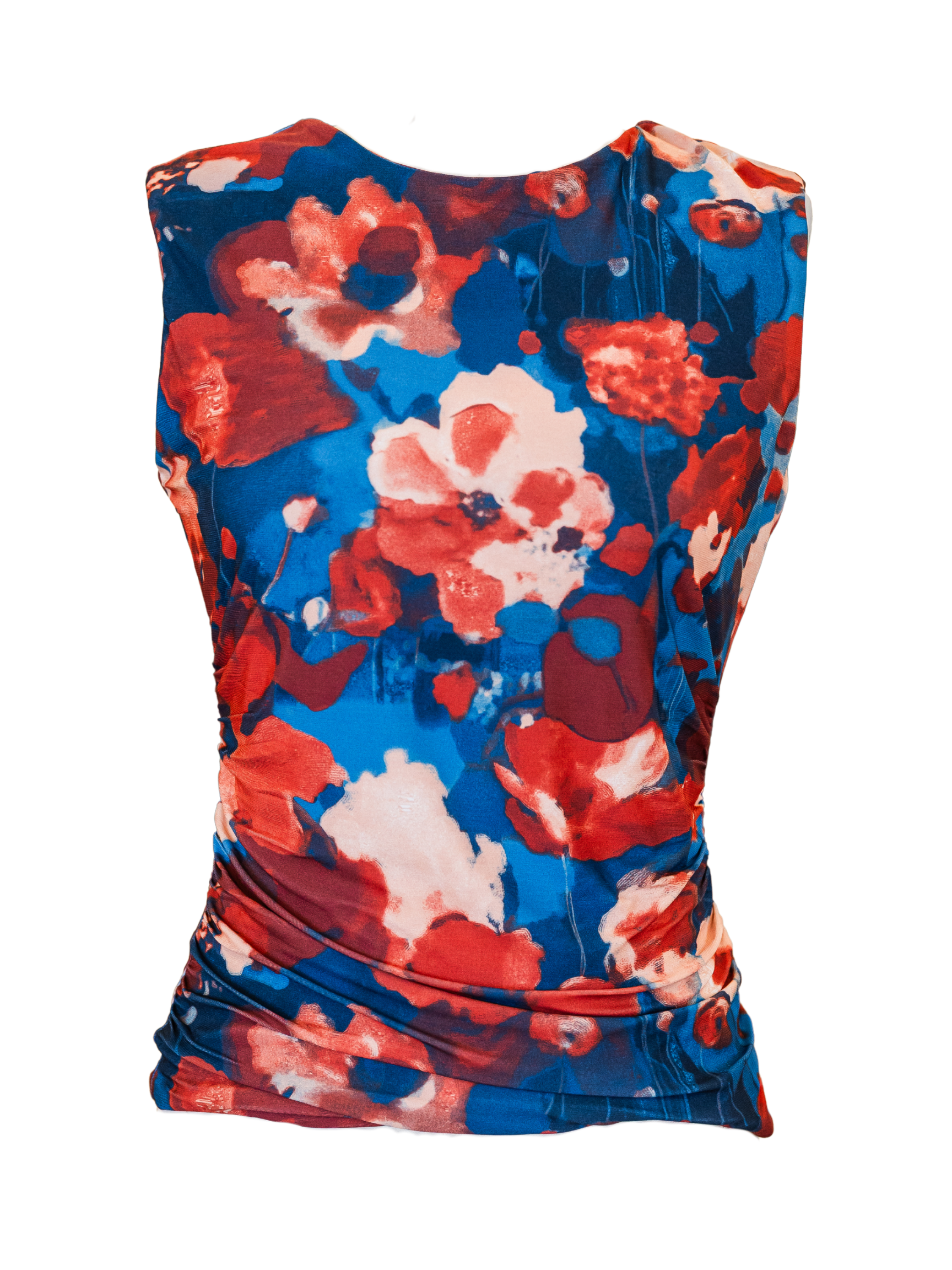 Liniers Vale Sleeveless Top - Red