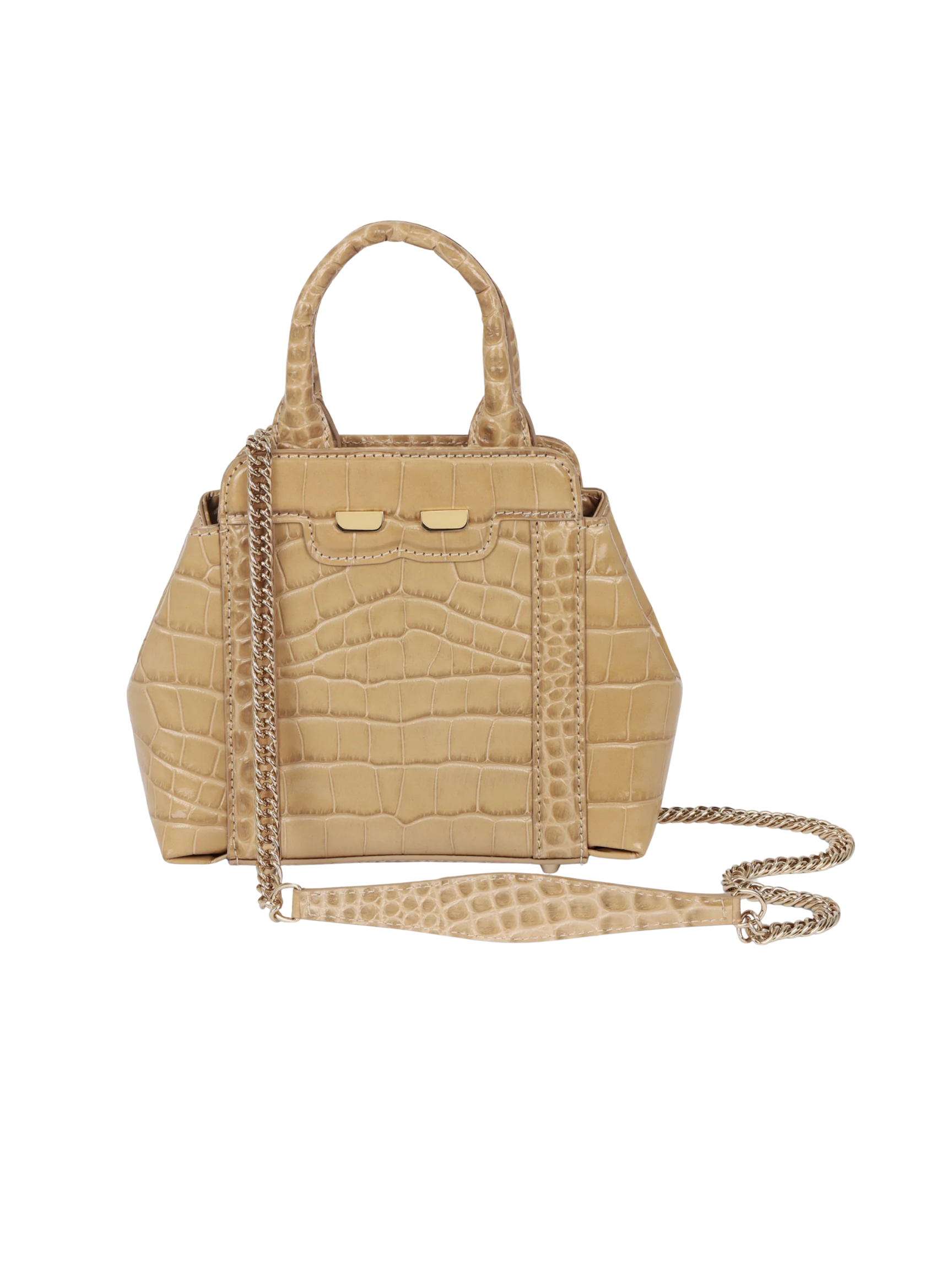 Mini Nott Bag - Hazelnut Croc