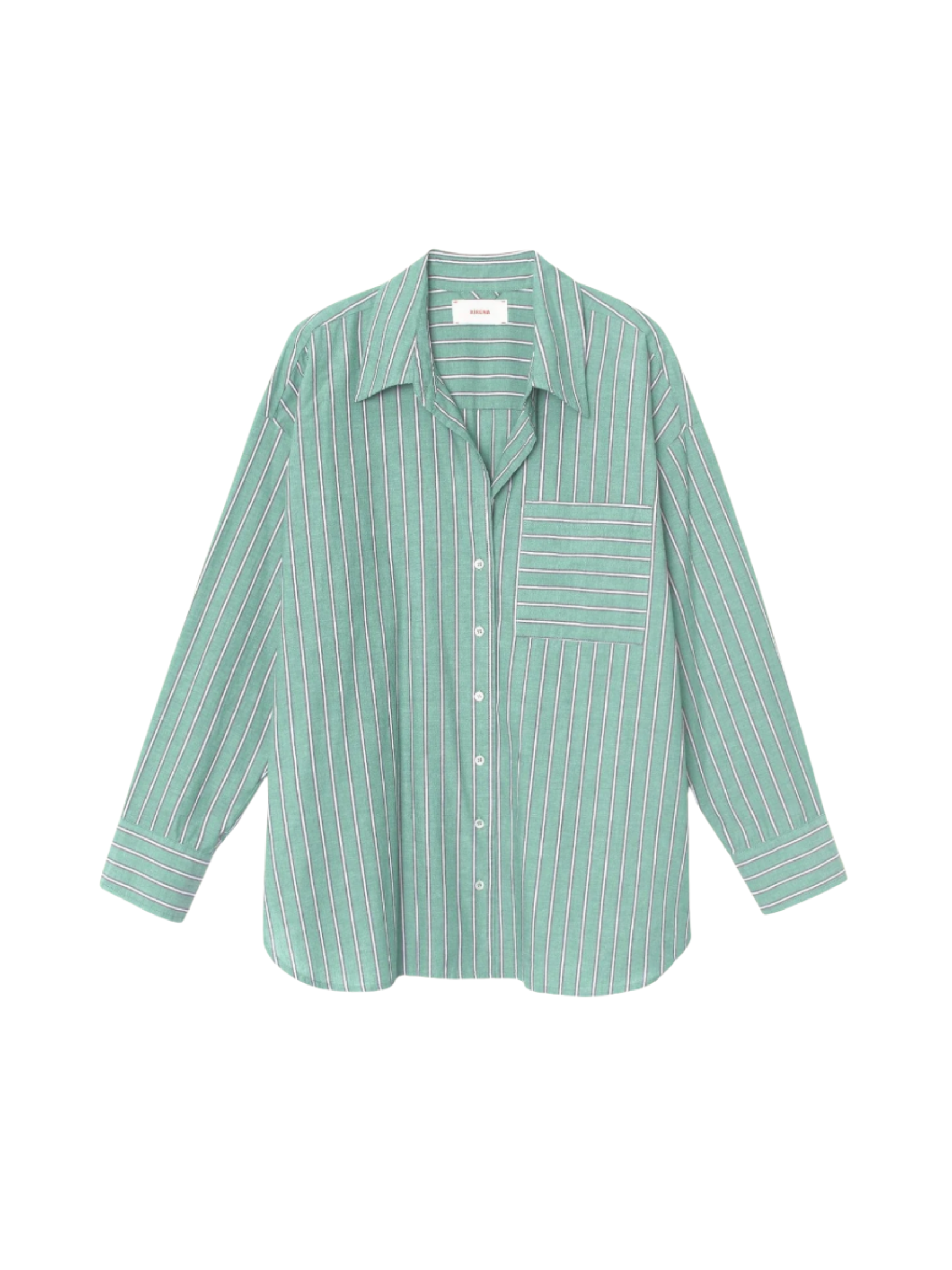 Sydney Shirt - Cilantro Stripe