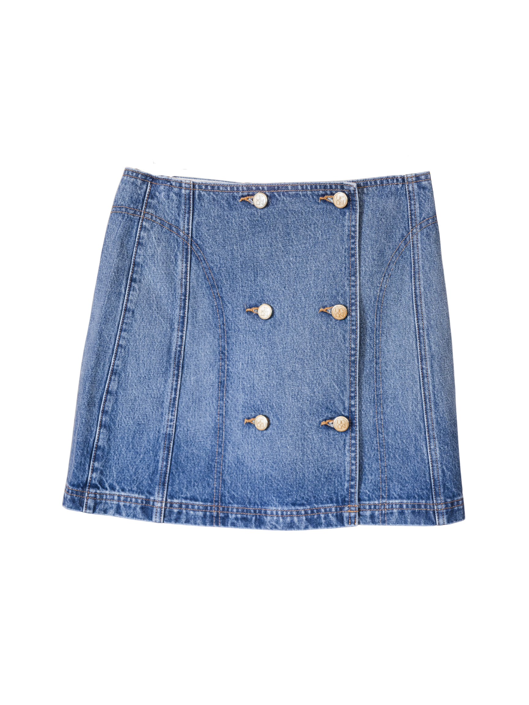 The Clara Mini Denim Skirt - Danube