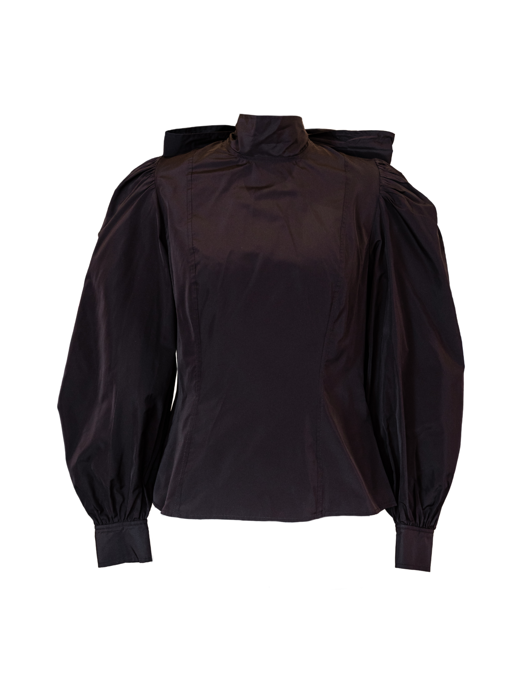 Giorgia Silk Neck Tie Blouse - Sequoia