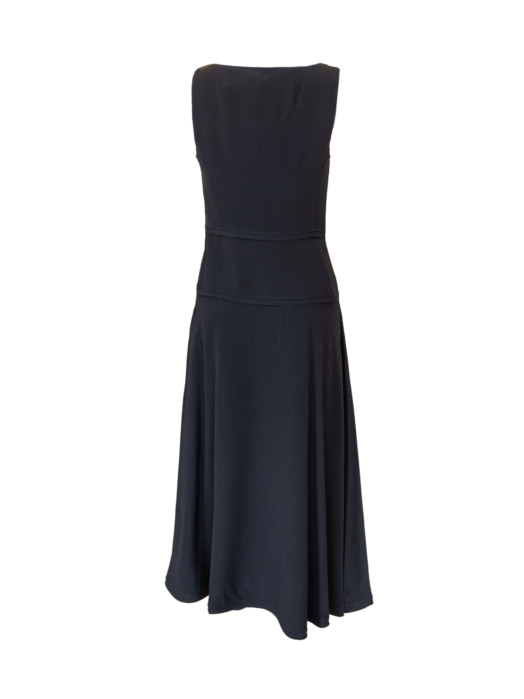 Vivi Sweetheart Neckline Midi Dress - Noir