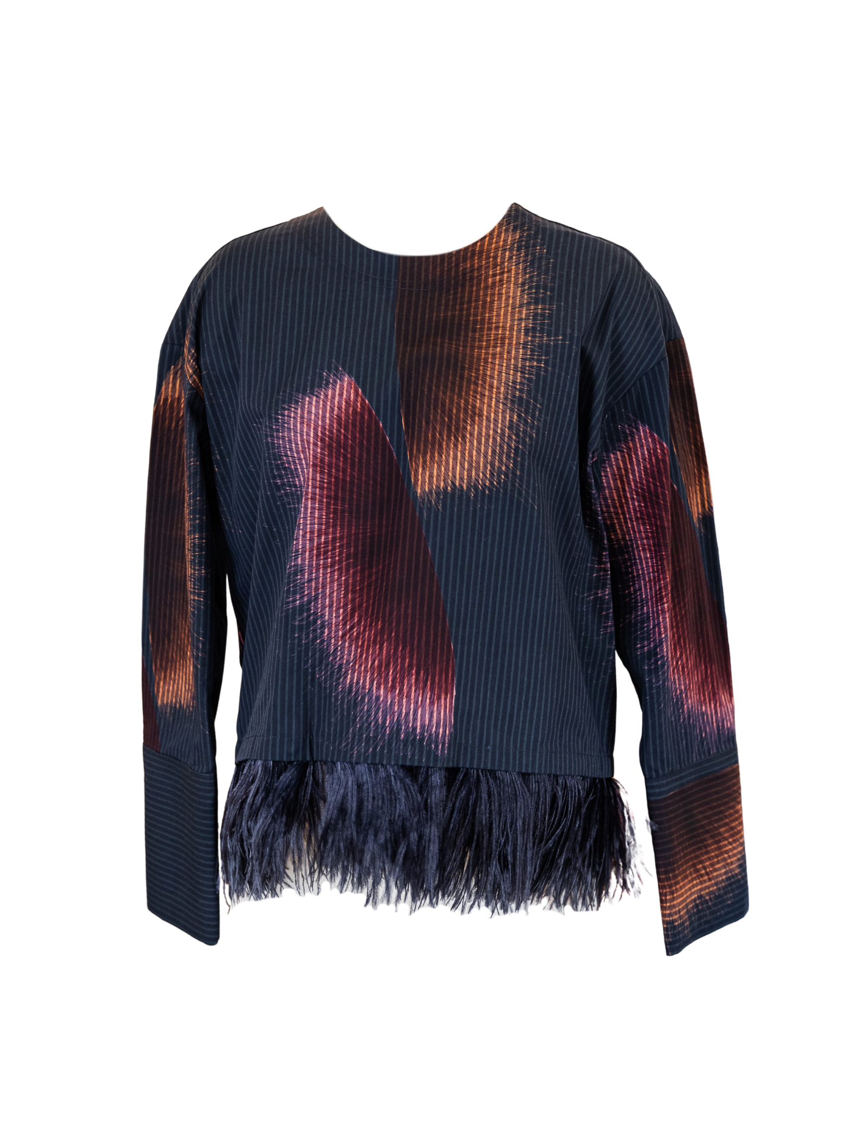 Long Sleeve Shirt - Navy/Merlot