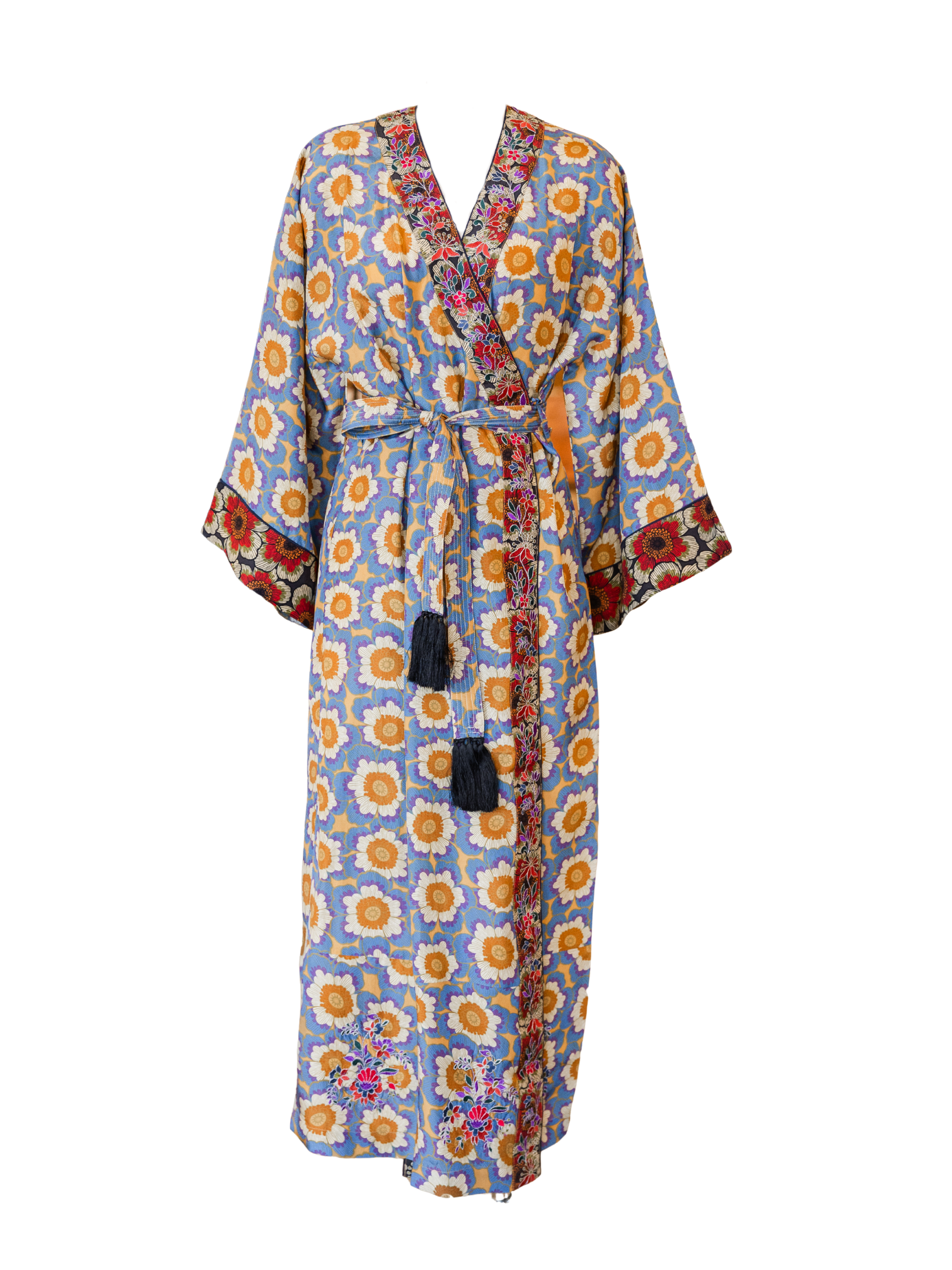 Opium Dress - Blue Print