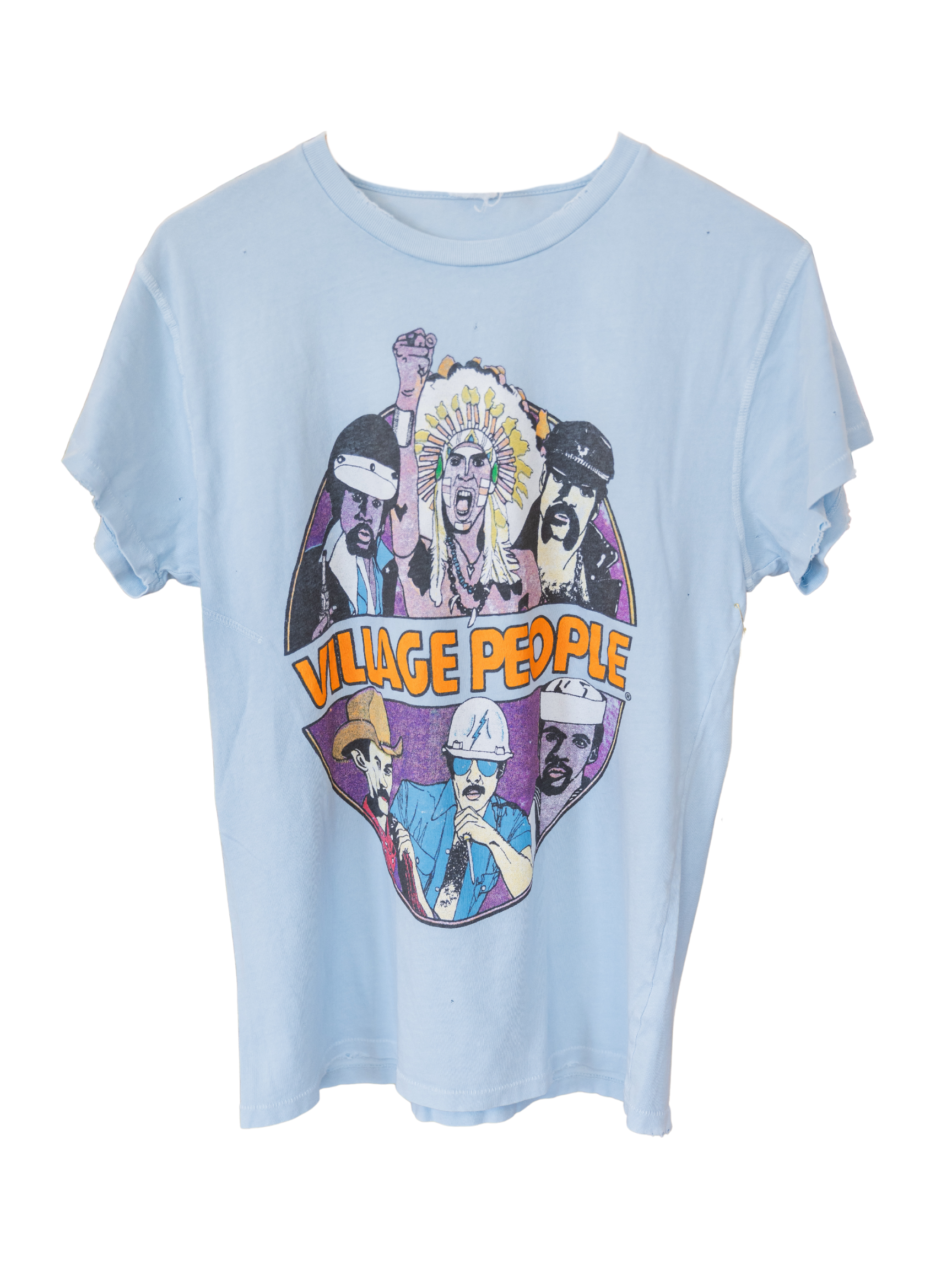 Village People Crew Tee- Blue Haze