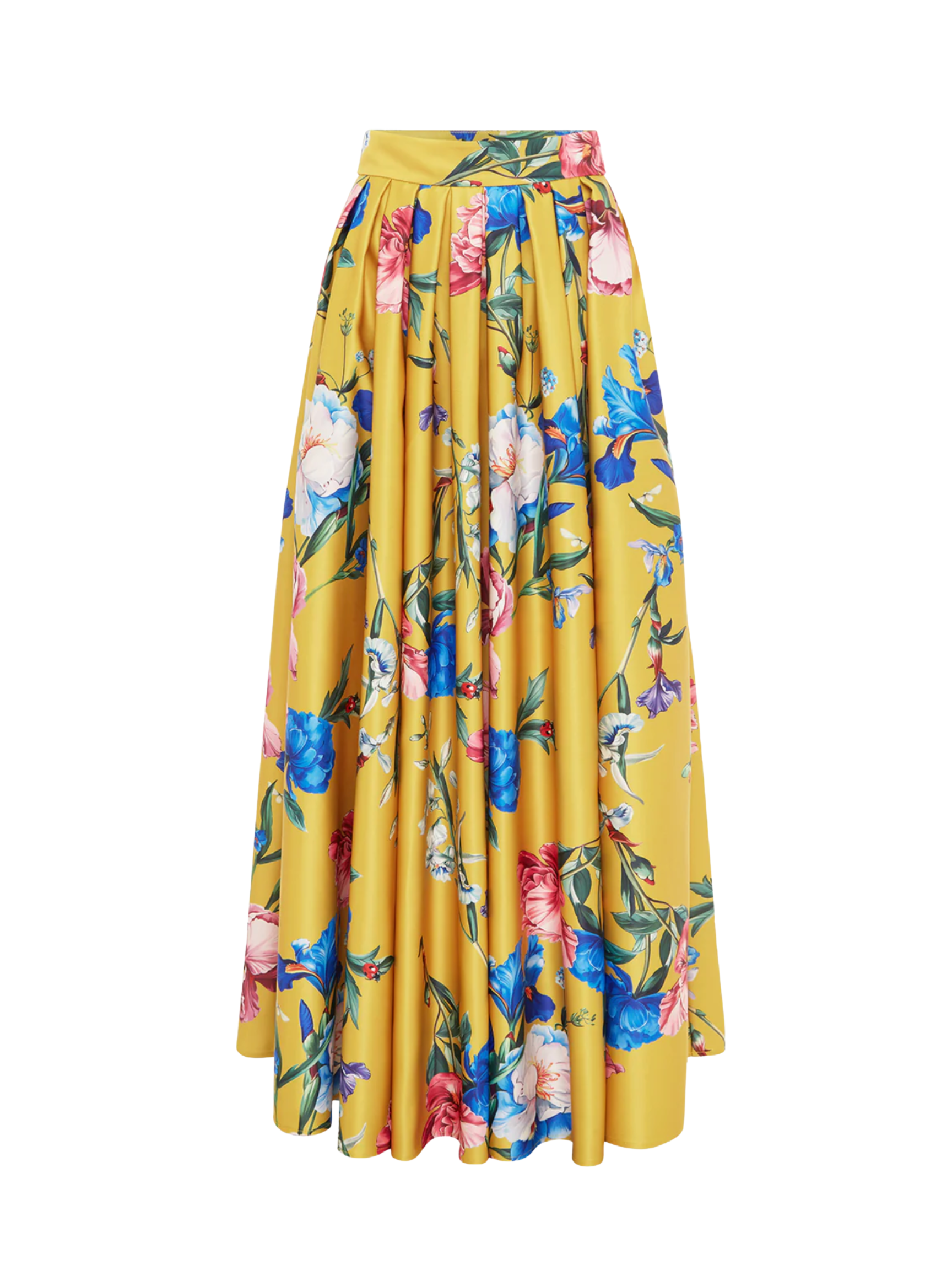 Reinette Skirt - Garden Print in Mustard