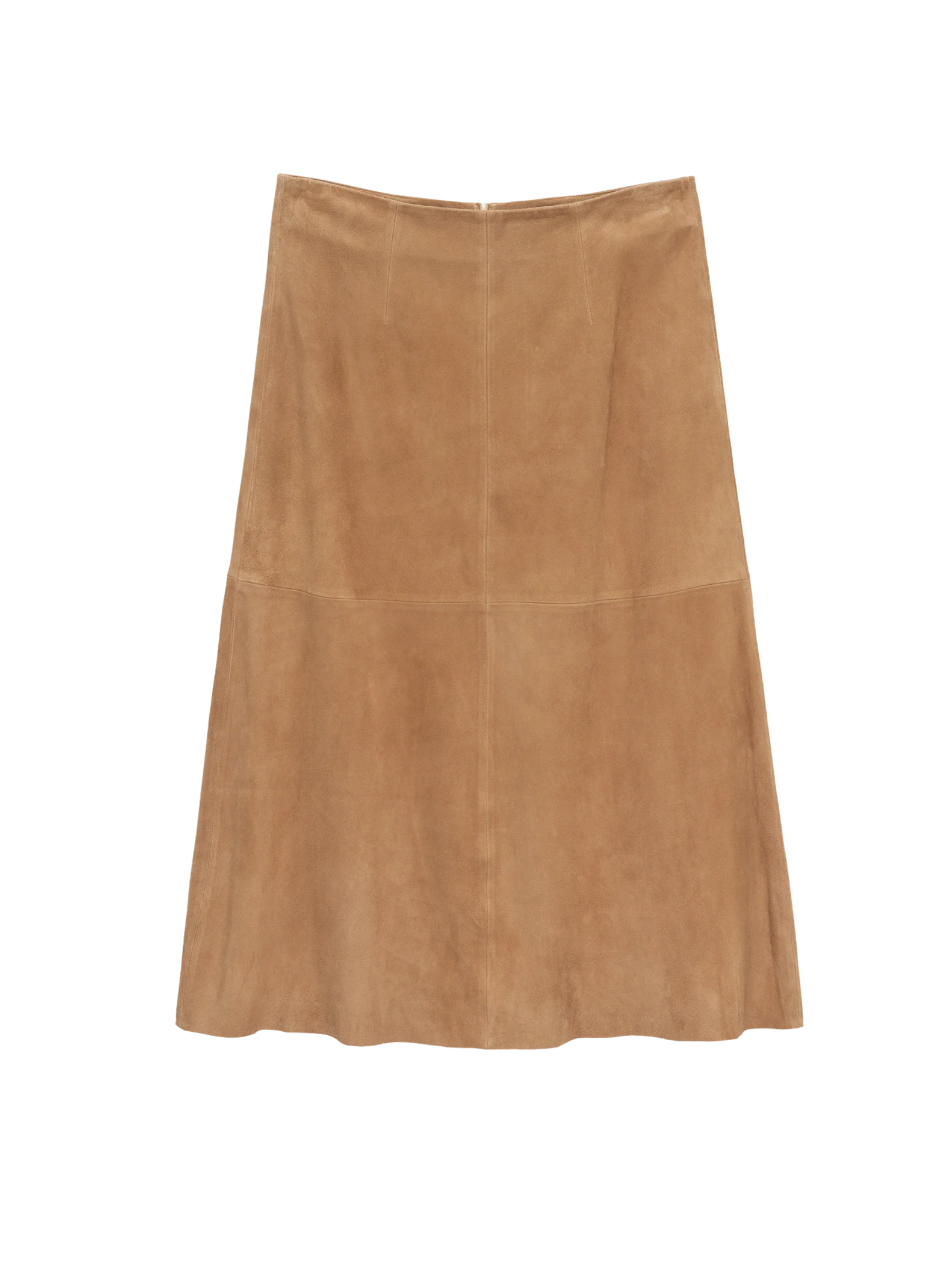 Philipa Goat Suede Skirt - Oak