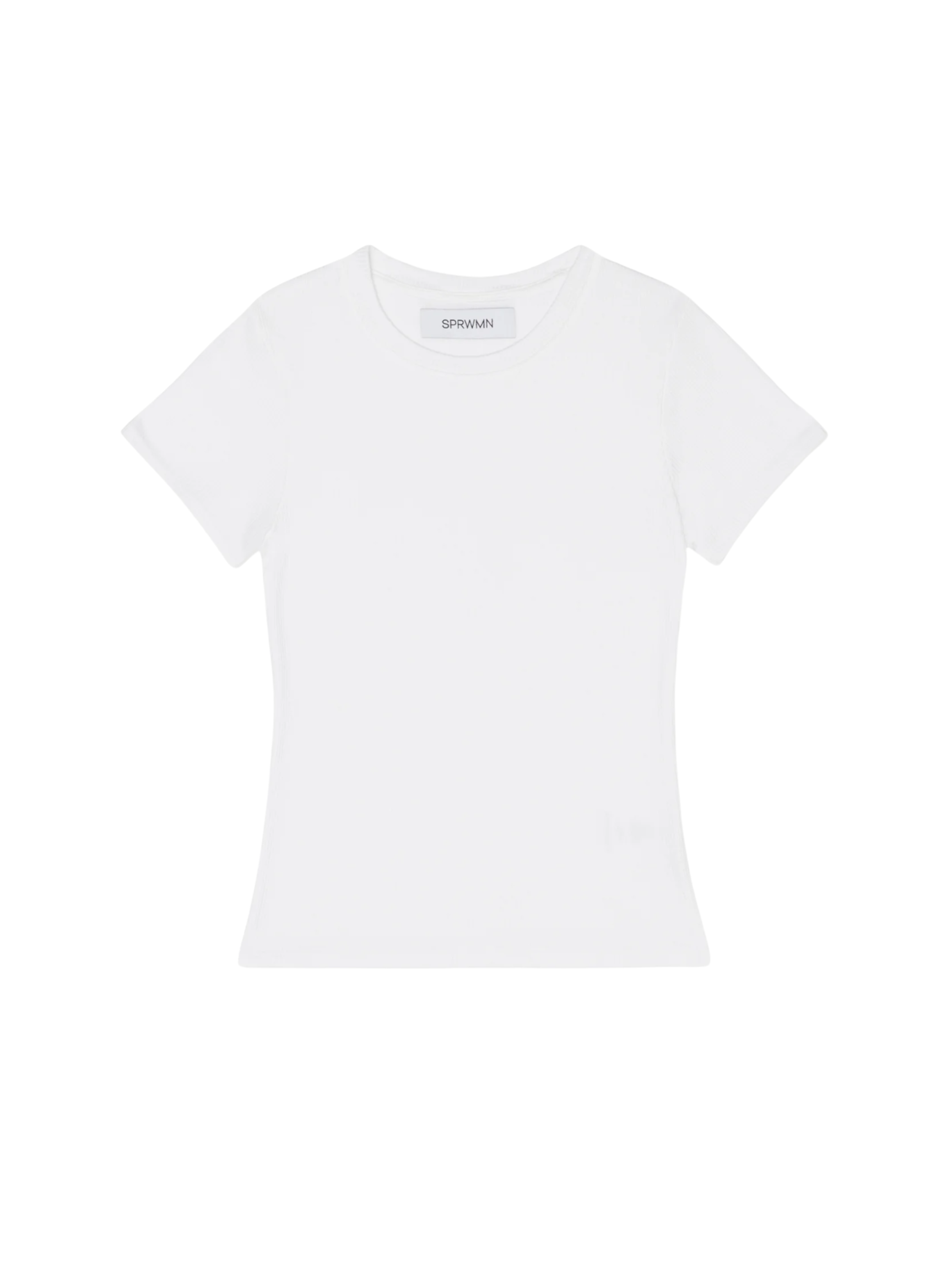 Rib Baby Tee - White